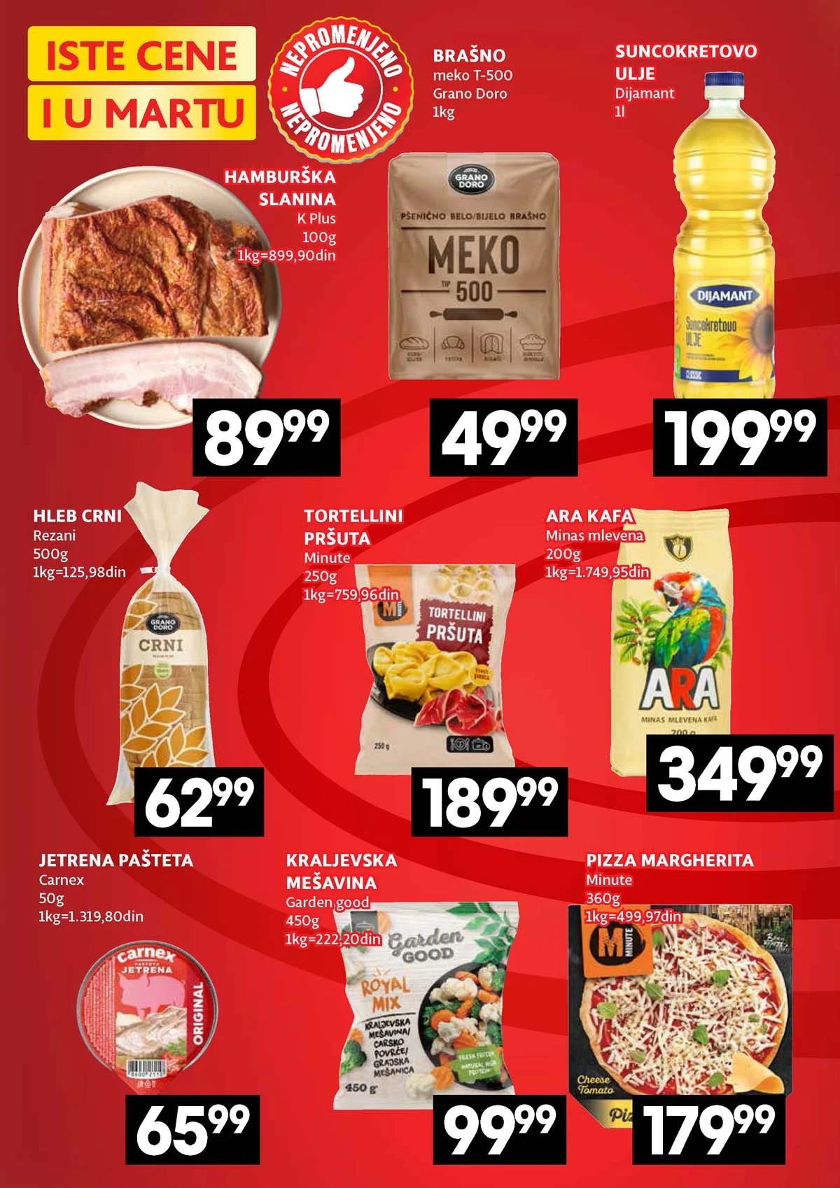 Roda akcija Iste cene i u martu katalog sniženja proizvoda do 25. marta 2026 strana 2