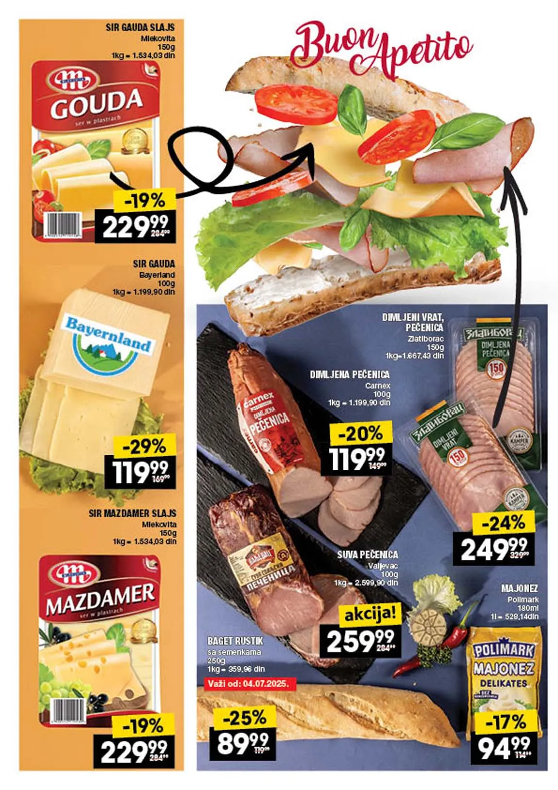 Idea i roda kataloška akcija vina sniženja