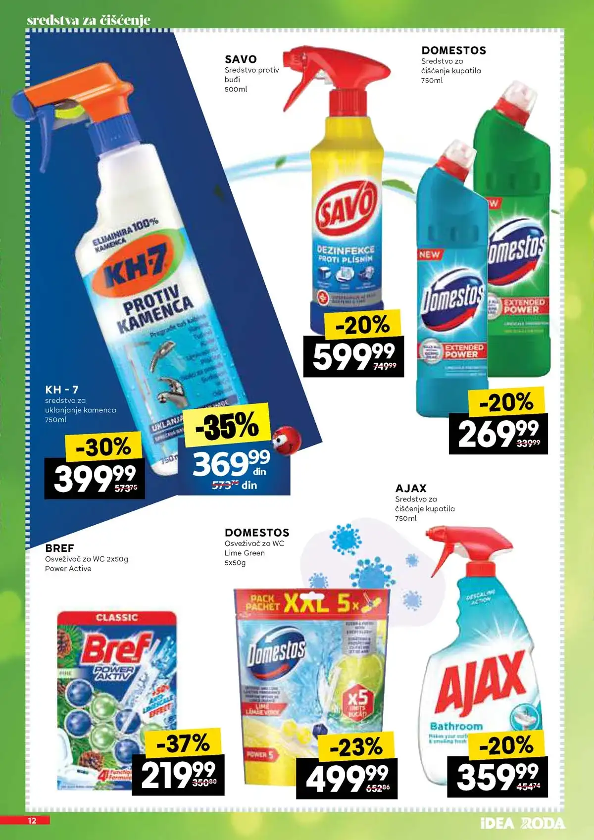 IDEA RODA akcija neprehrana sniženja do 50 posto proizvodi za domaćinstvo Srbija strana 12