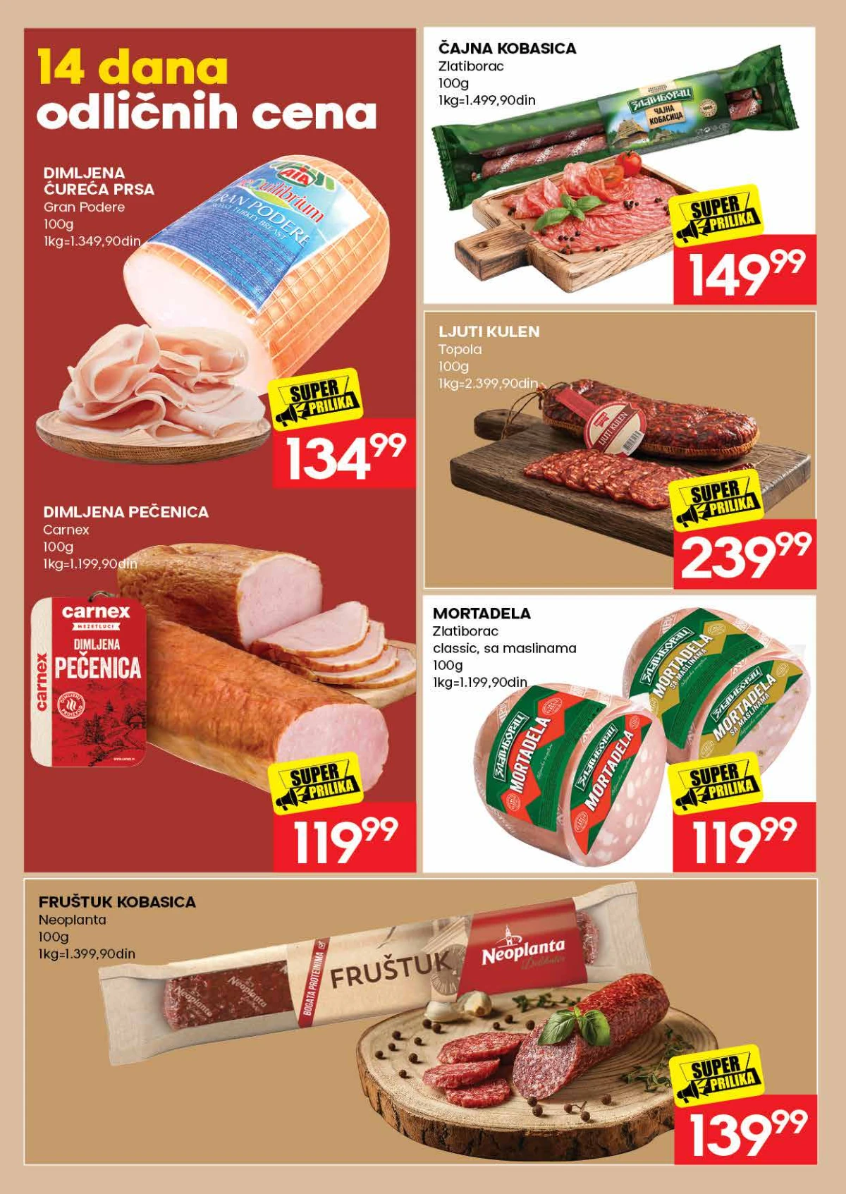 IDEA katalog – Zlatiborac, Carnex, Topola i Neoplanta suhomesnati proizvodi