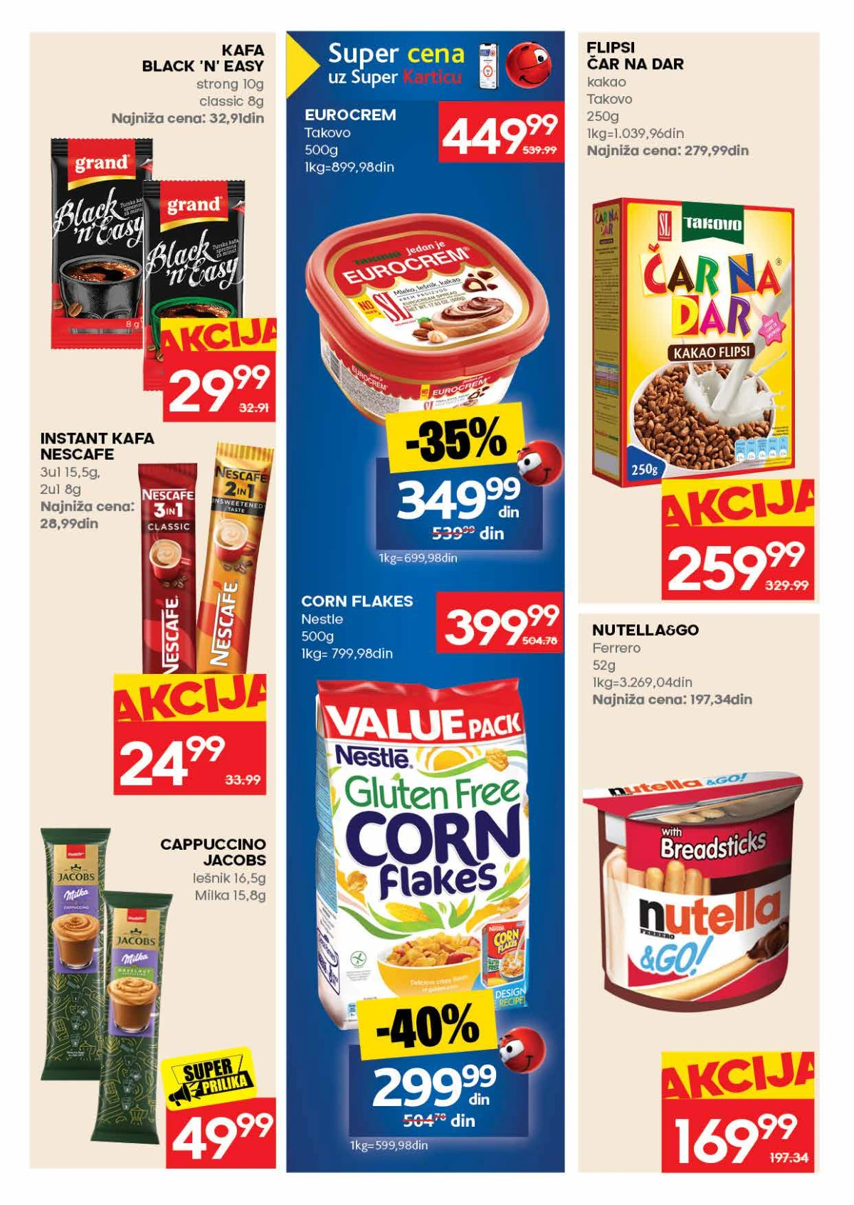 IDEA katalog – Eurocrem, Nestlé Corn Flakes, Čar na dar, Nutella i instant kafa