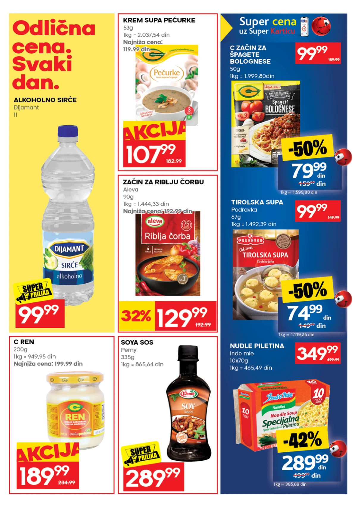 IDEA katalog – supe, začini, soja sos, ren i nudle uz popuste do 50%
