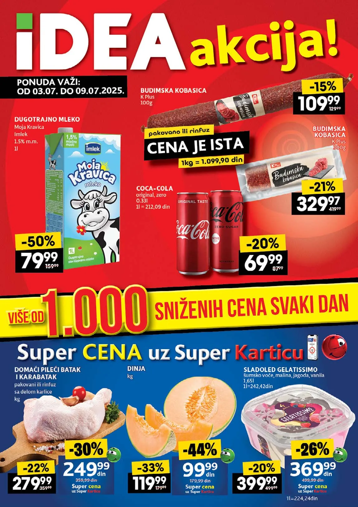 Idea akcija Nedeljni katalog sniženja do 09.07.2025