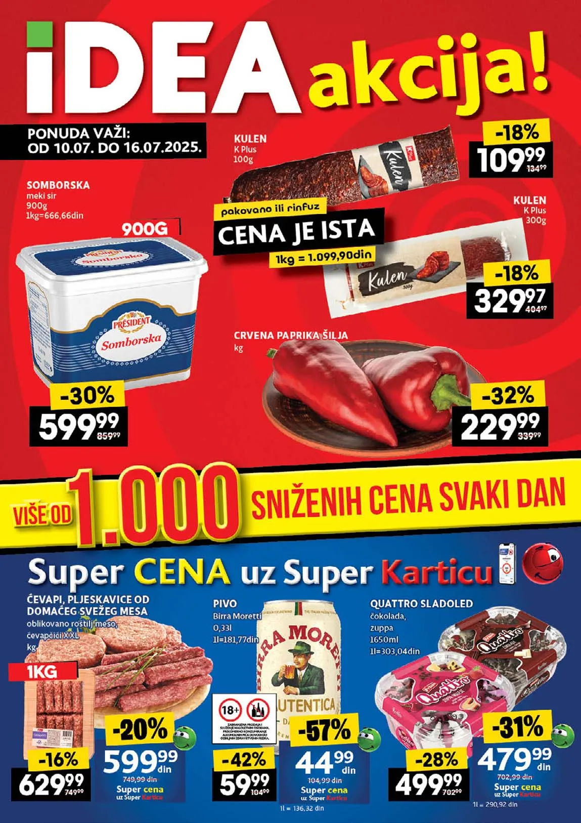 IDEA – Nedeljni katalog sniženja do 16. jula 2025. | Popusti do 59%