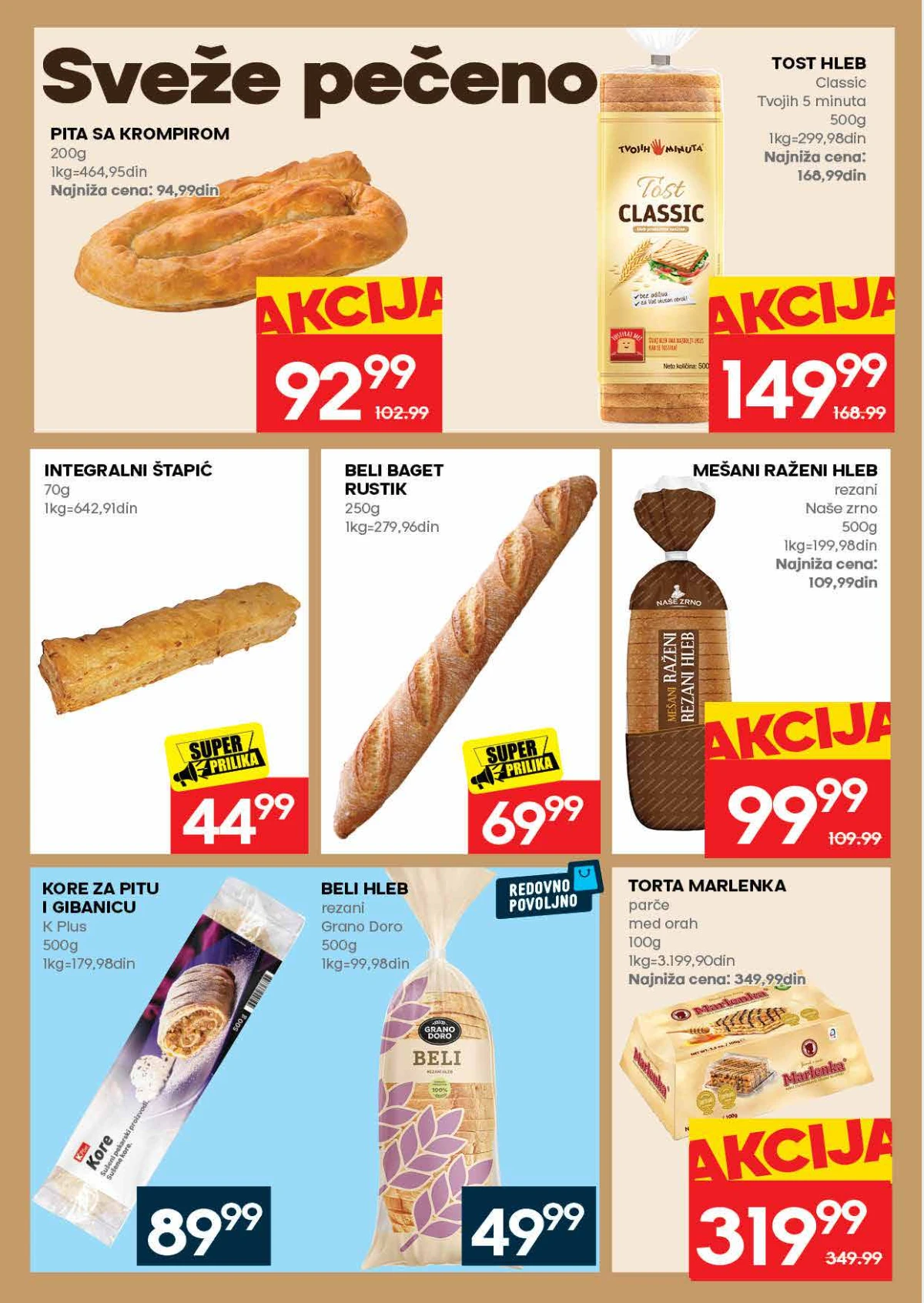 IDEA akcija strana 14 – tost hleb, pita, baget i pekarski proizvodi