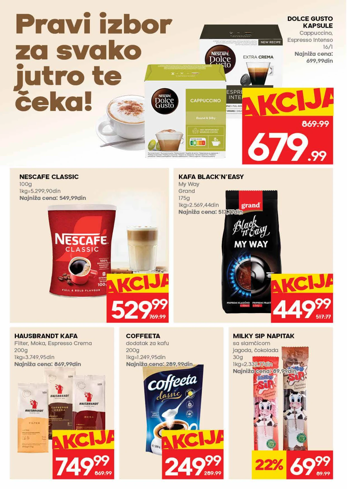 IDEA akcija strana 16 – kafa, kapsule i dodaci za kafu