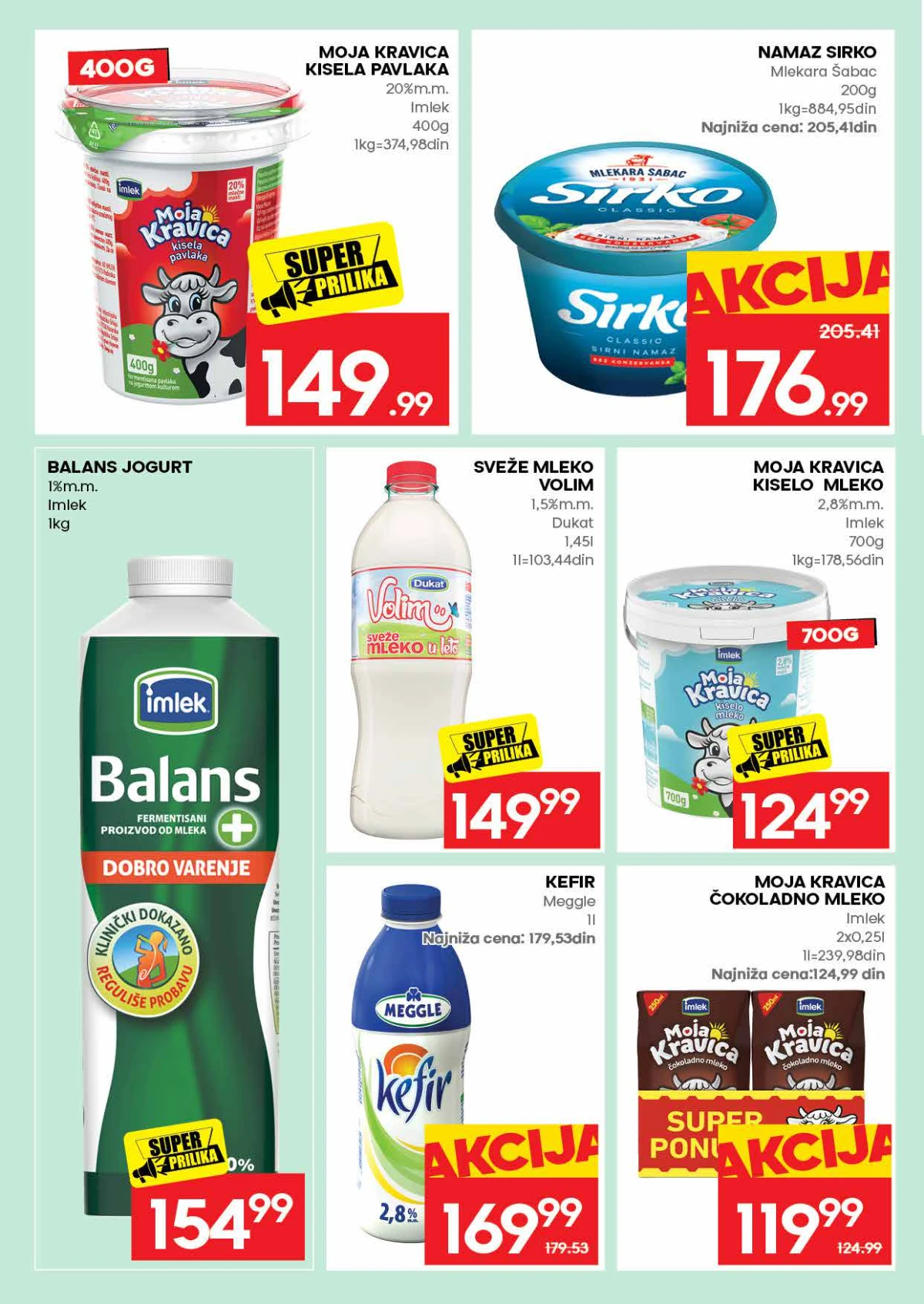 IDEA katalog strana 10 – mleko, jogurt, kefir i pavlake