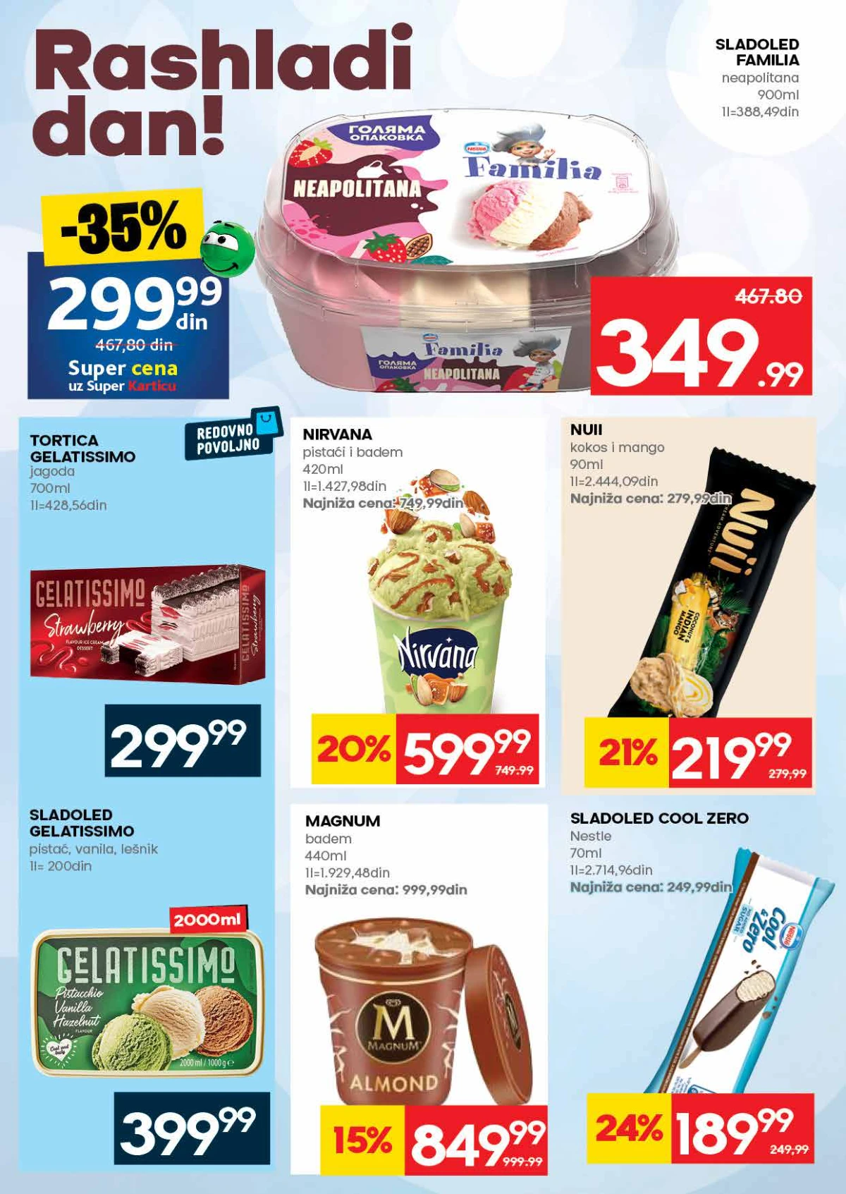 IDEA akcija strana 12 – sladoledi Frikom, Kinder i Magnum