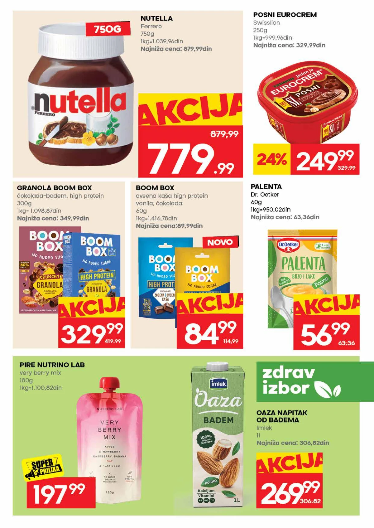 IDEA akcija strana 17 – Nutella, Eurokrem, musli i proteinski proizvodi