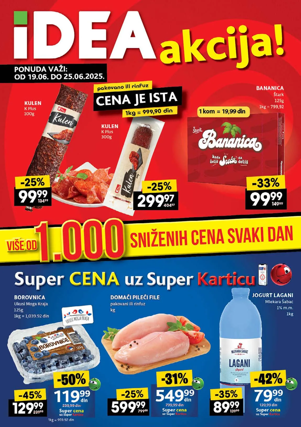 Idea akcija Nedeljni katalog sniženja do 25.06.2025
