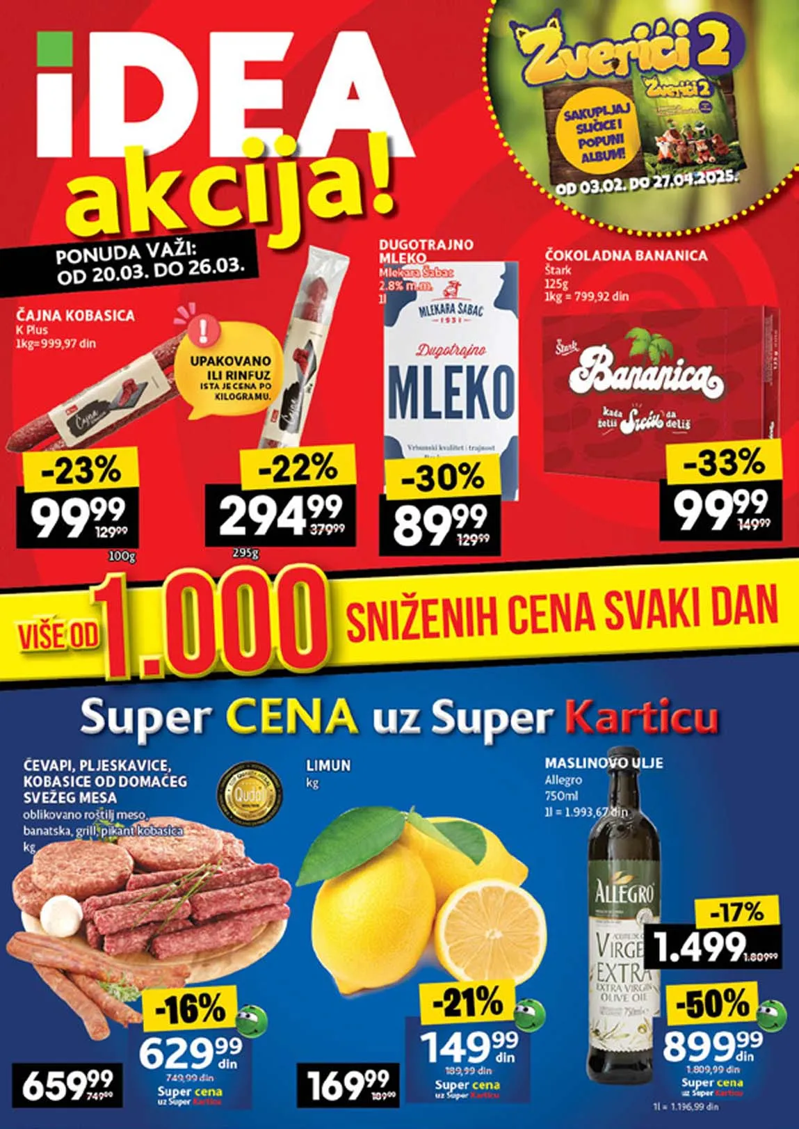 Idea kataloška akcija sniženja