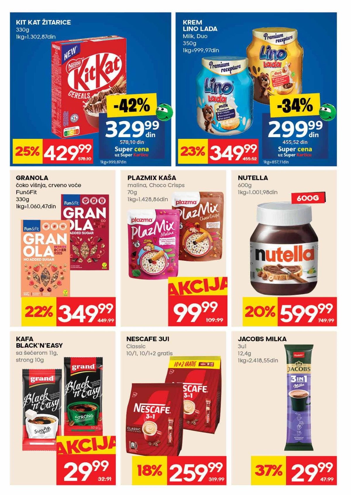 IDEA akcija – kafa i cappuccino na sniženju IDEA katalog strana 14 – kafa, cappuccino i topli napici po akcijskim cenama
