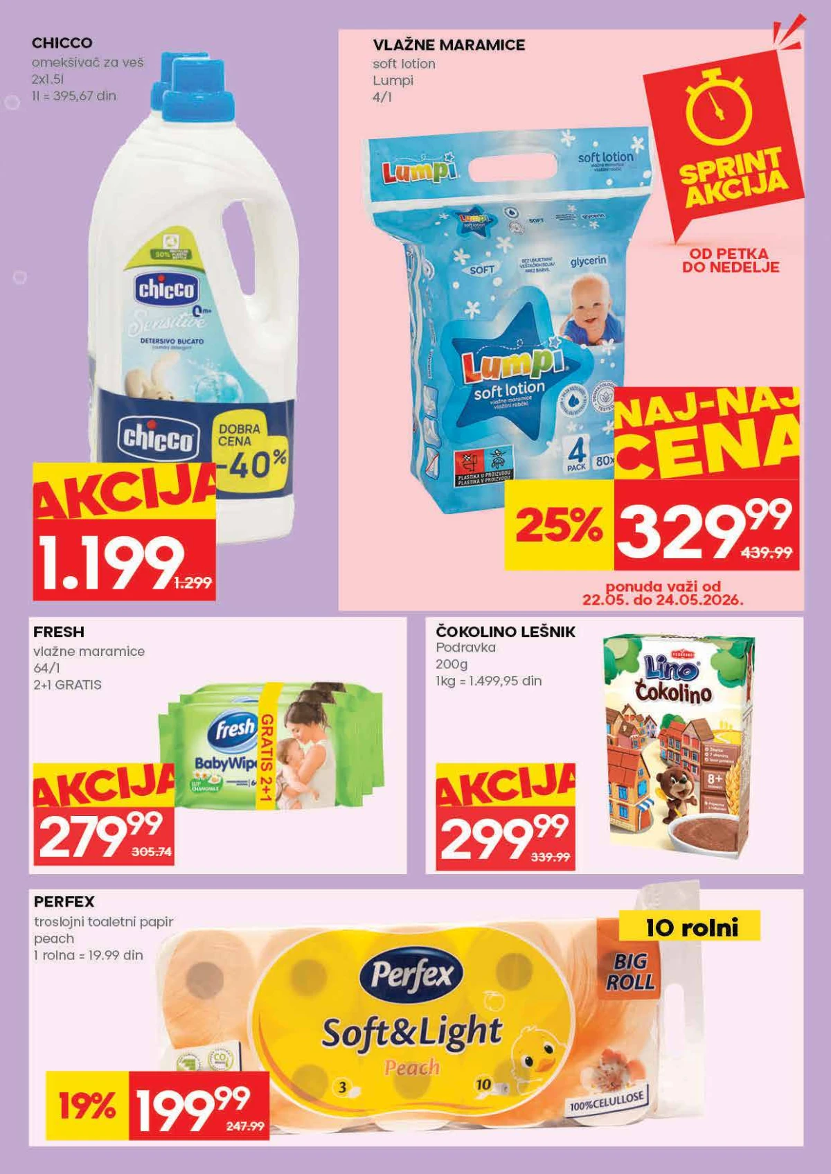IDEA katalog – sokovi i gazirana pića na akciji IDEA akcija strana 29 – Coca-Cola, voda i sokovi po sniženim cenama