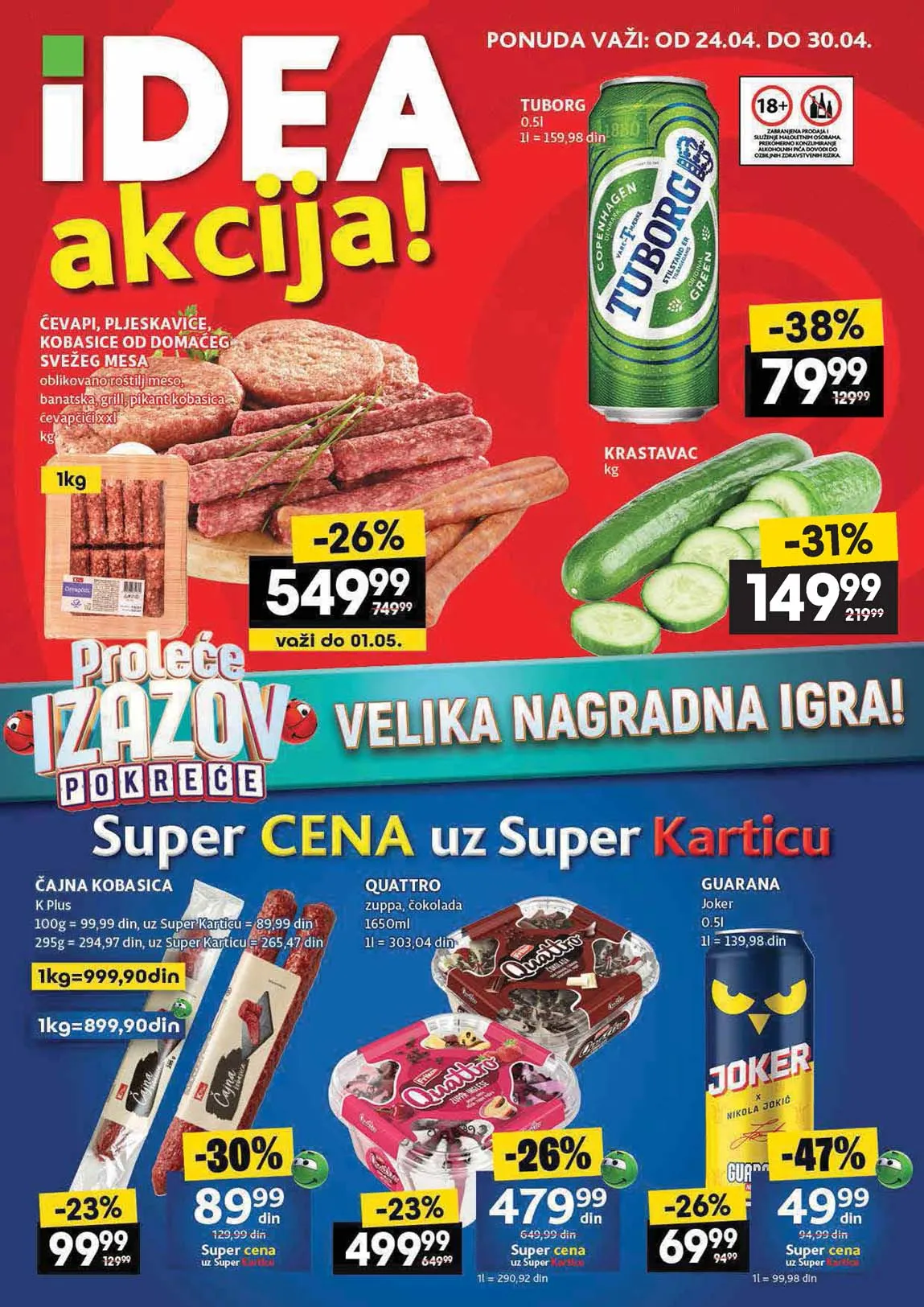 Idea akcija Nedeljni katalog sniženja do 30.04.2025