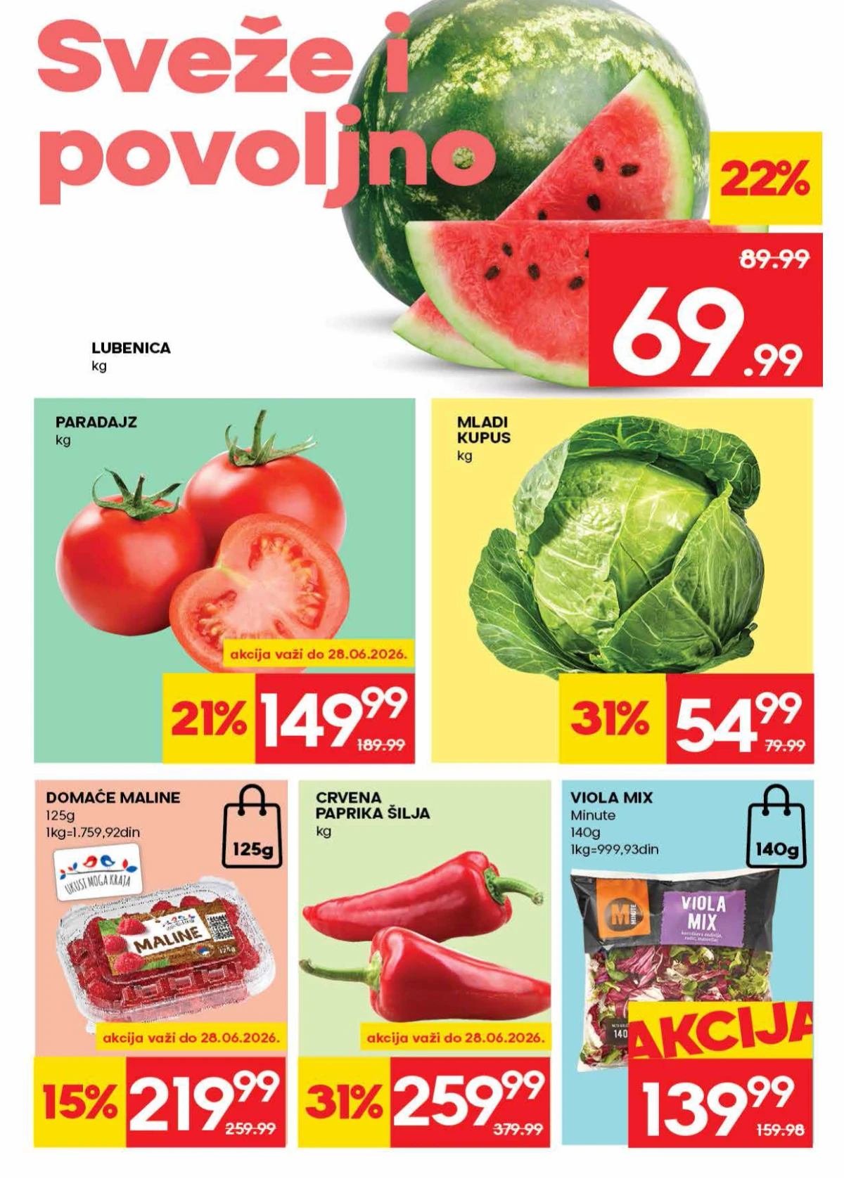 IDEA katalog strana 2 – sveže voće i povrće na akciji
