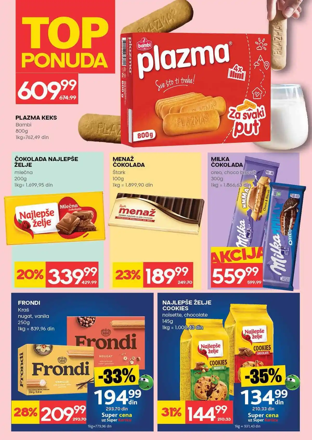 IDEA katalog akcija do 4. marta 2026 strana 20 meso i mlečni proizvodi Srbija