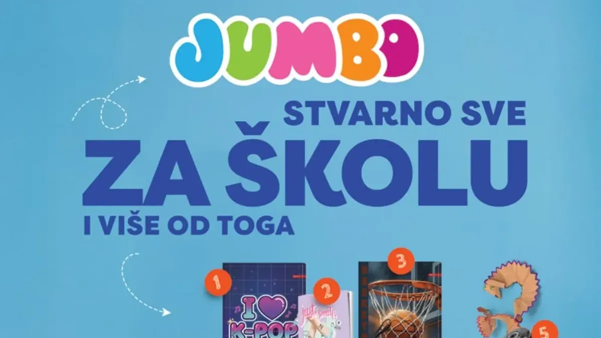 Jumbo Sve za školu 2026 – školski rančevi, sveske, pernice i pribor po akcijskim cenama