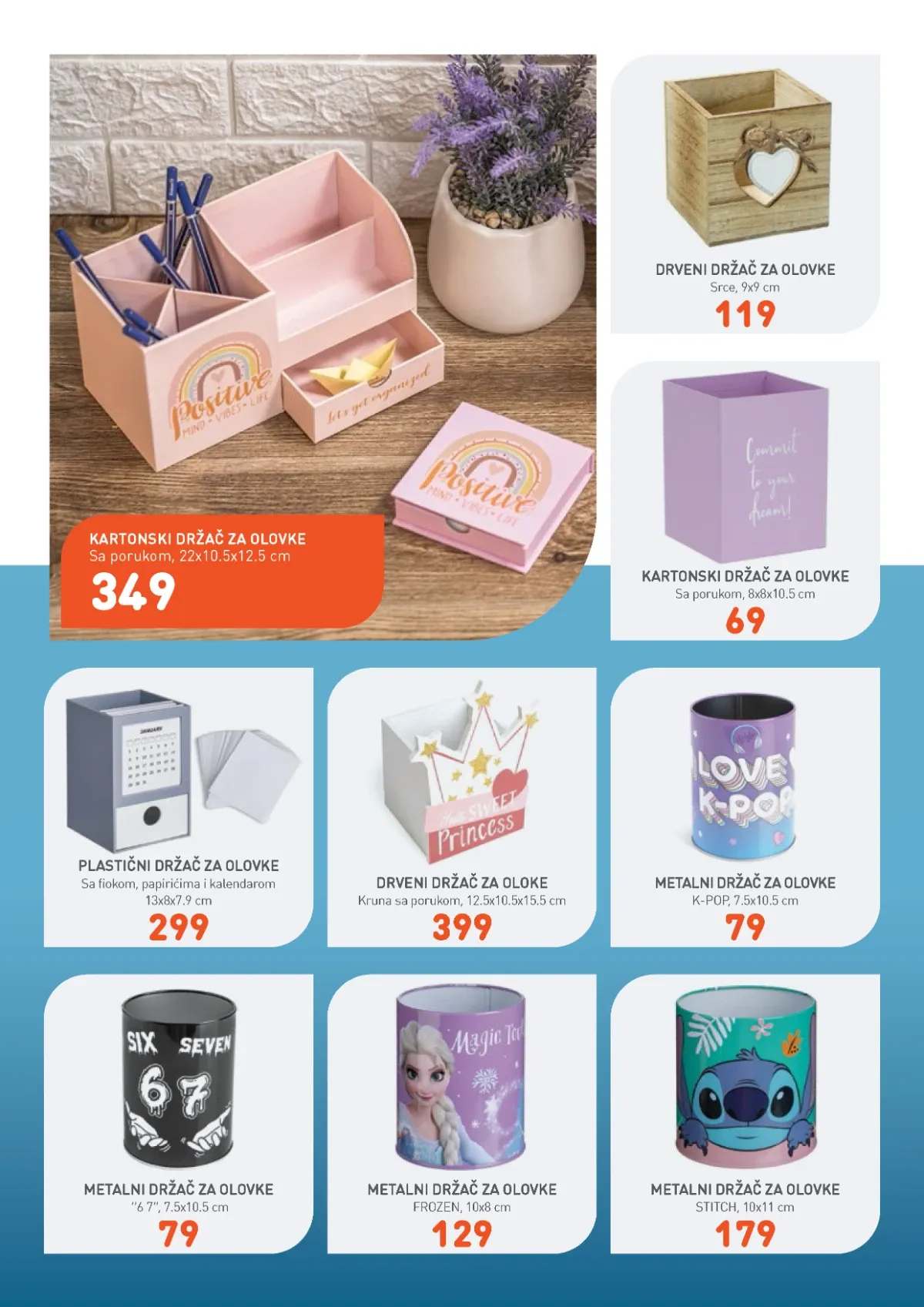 Jumbo Sve za školu katalog – držači za olovke i organizacija školskog i radnog stola
