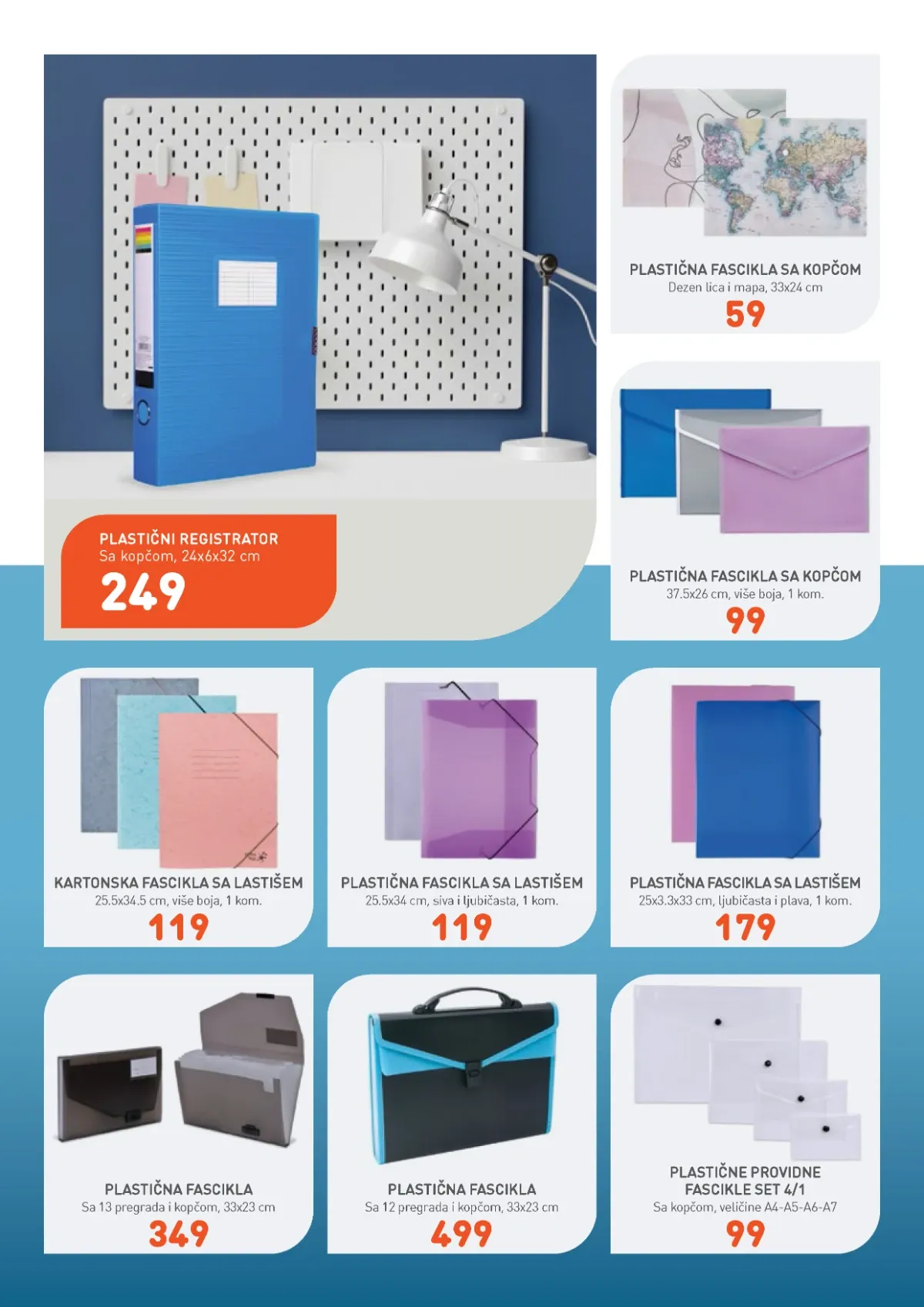 Jumbo Sve za školu katalog – registratori i fascikle za organizaciju školskih dokumenata