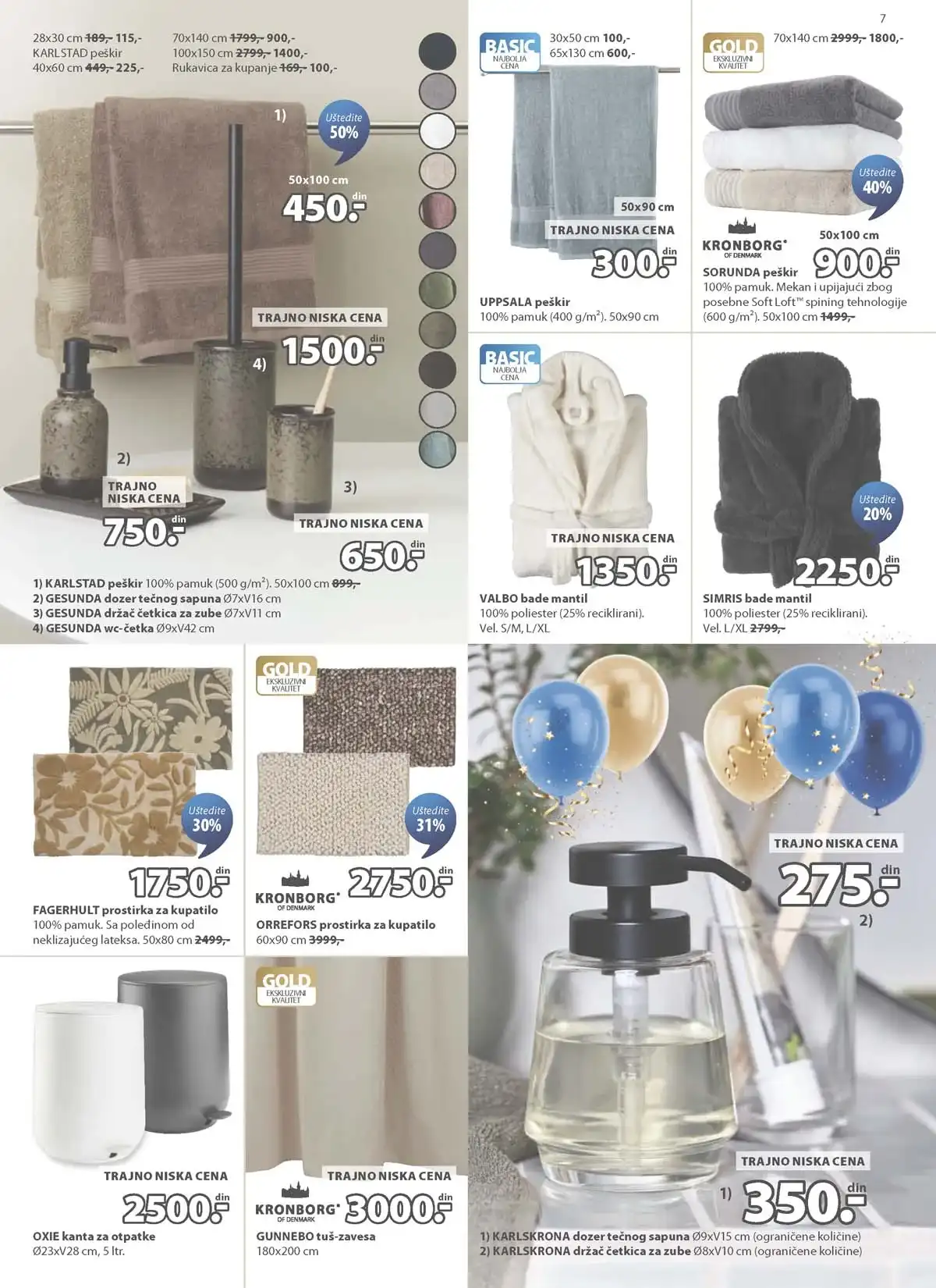 JYSK katalog sniženja do 14.04.2026 strana 7 nameštaj za spavaću sobu