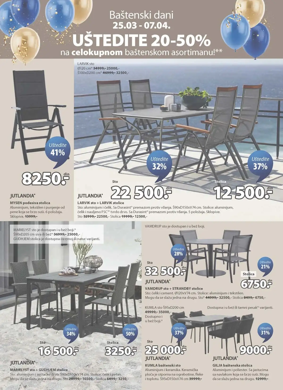 JYSK katalog sniženja do 14.04.2026 strana 18 nameštaj i dekoracija za dom