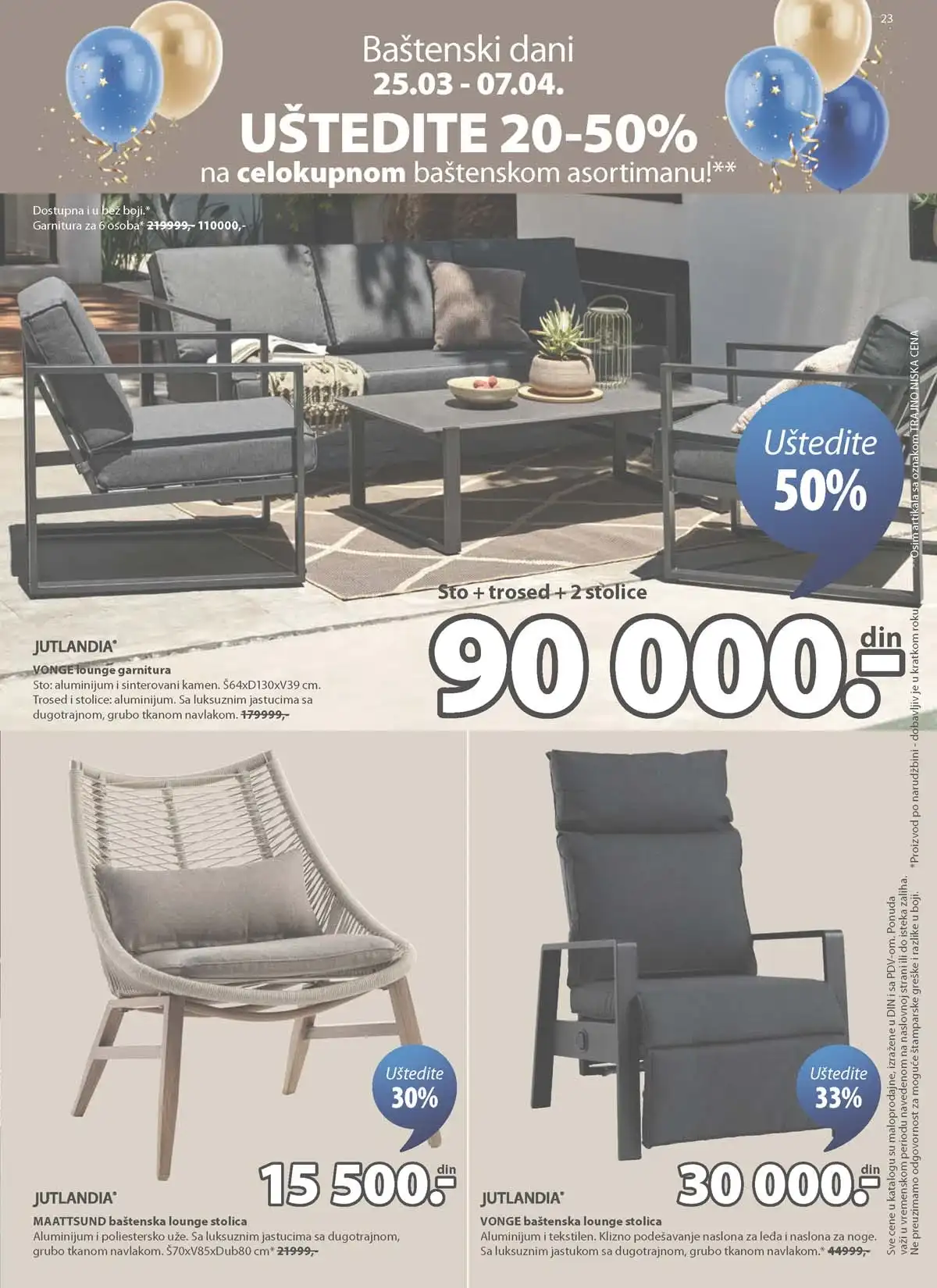 JYSK katalog sniženja do 14.04.2026 strana 23 nameštaj za dom