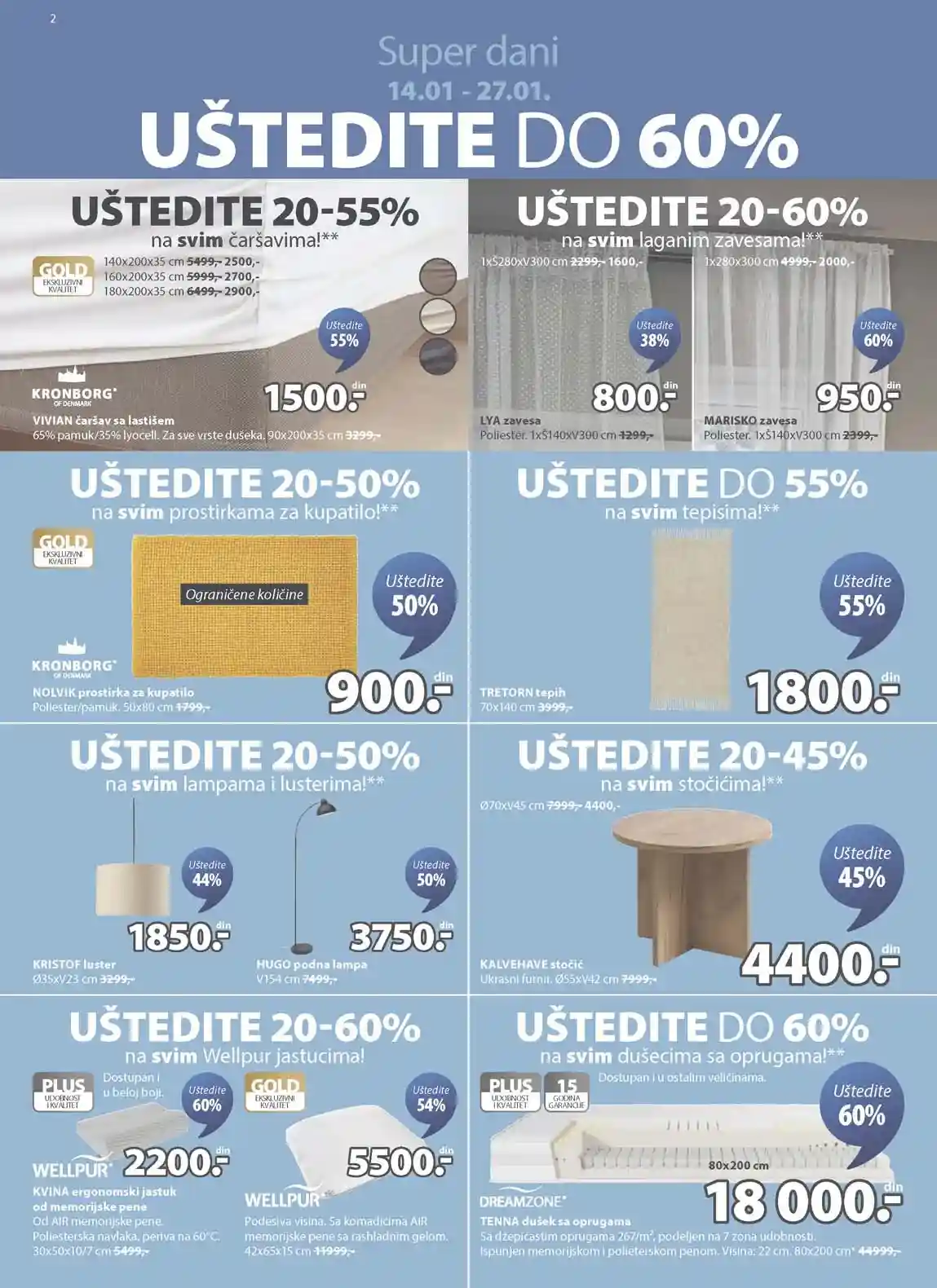 Jysk akcija sniženja Katalog