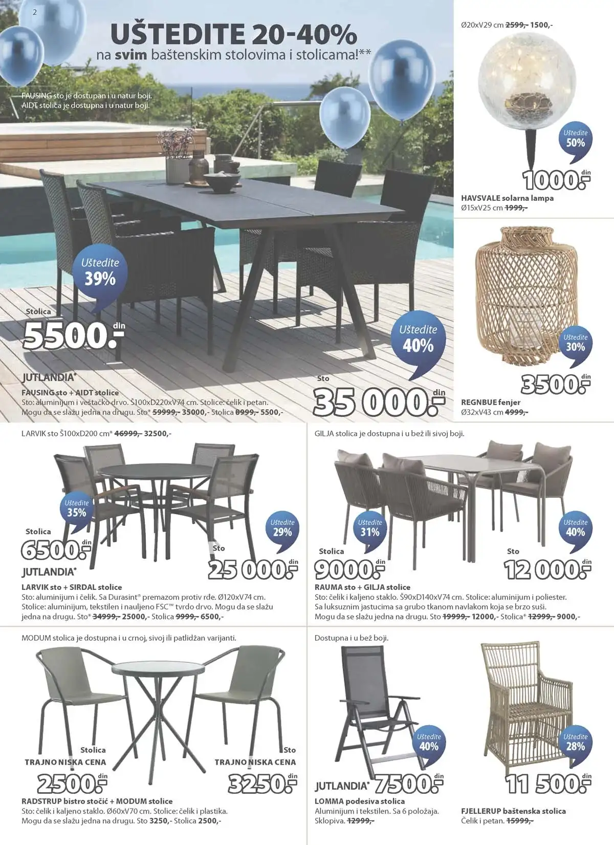 JYSK katalog sniženja do 28.04.2026 strana 2 nameštaj i oprema za dom