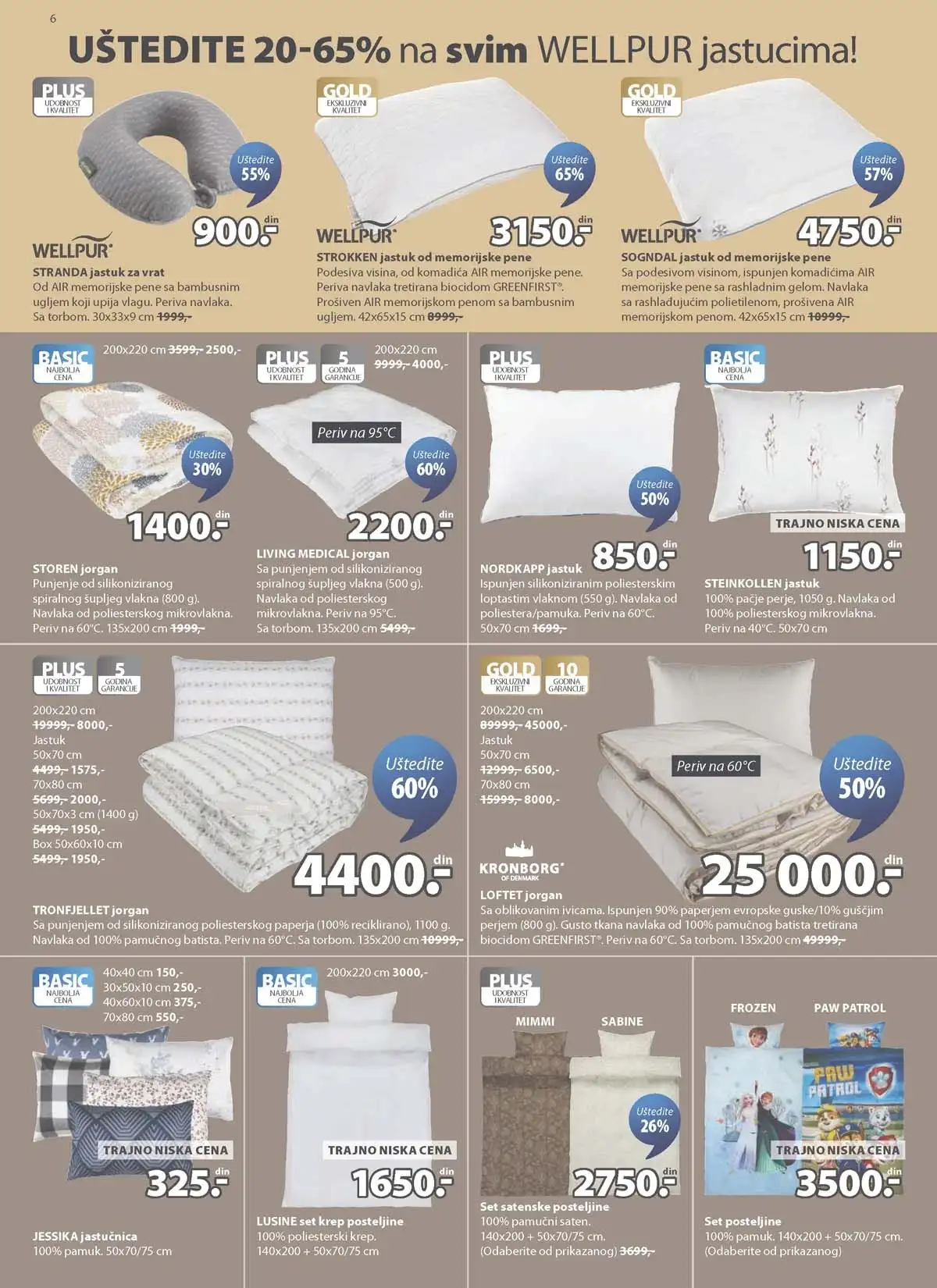 JYSK katalog sniženja do 28.04.2026 strana 6 oprema za dom i nameštaj