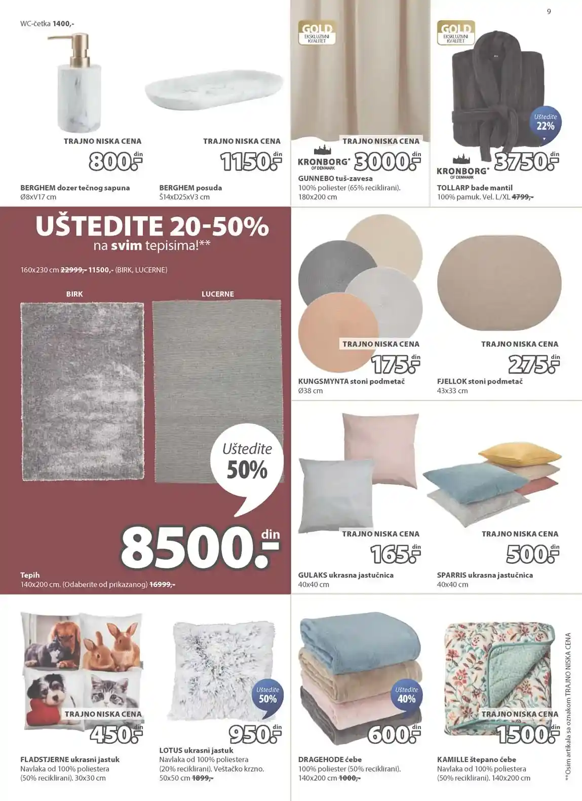 Jysk akcija sniženja Katalog