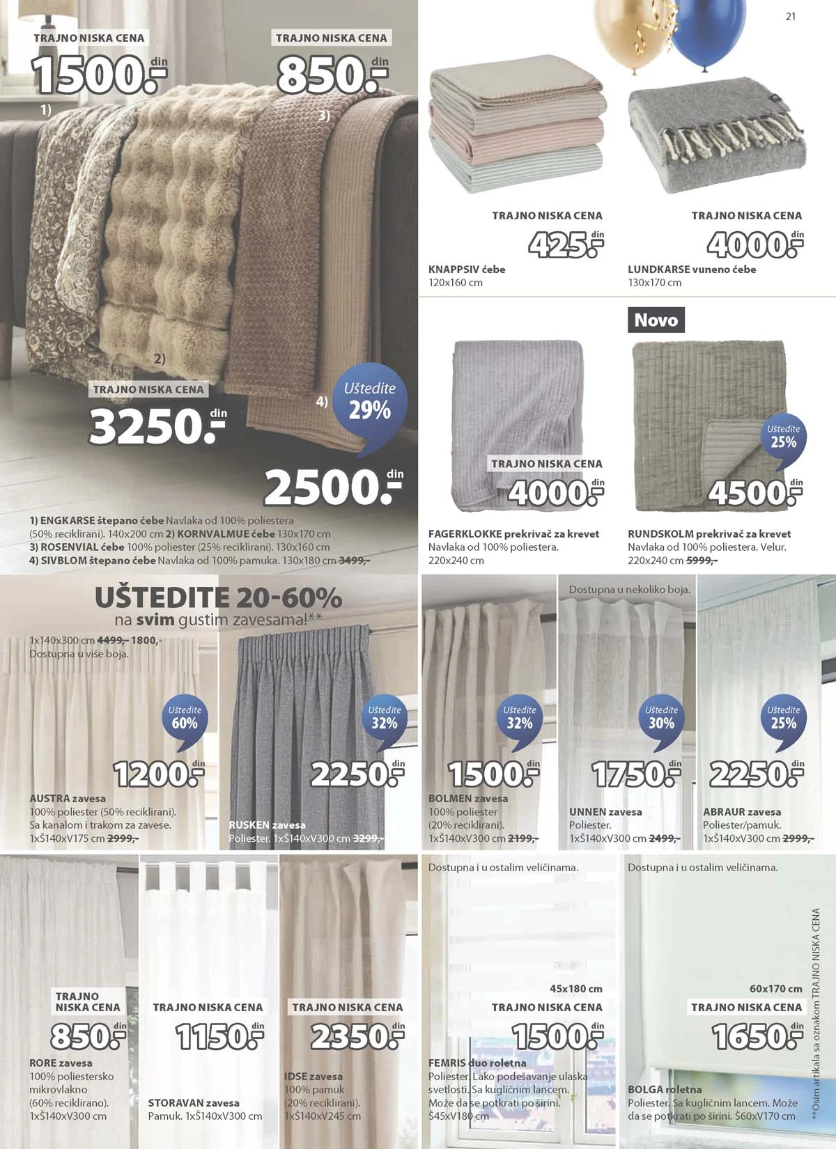 JYSK katalog strana 21 JYSK katalog sniženja do 31.03.2026 strana 21 nameštaj i kućni tekstil
