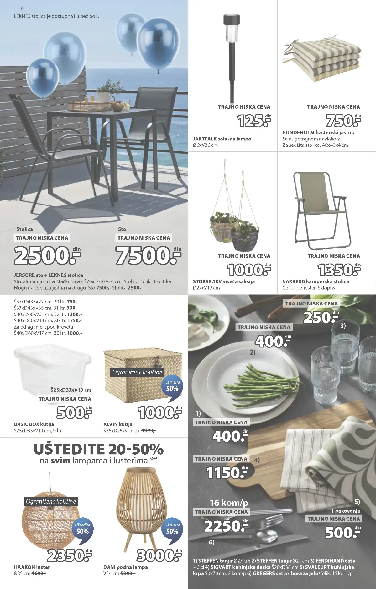 JYSK akcija do 50% oprema za baštu i dvorište stolice stolovi strana 6