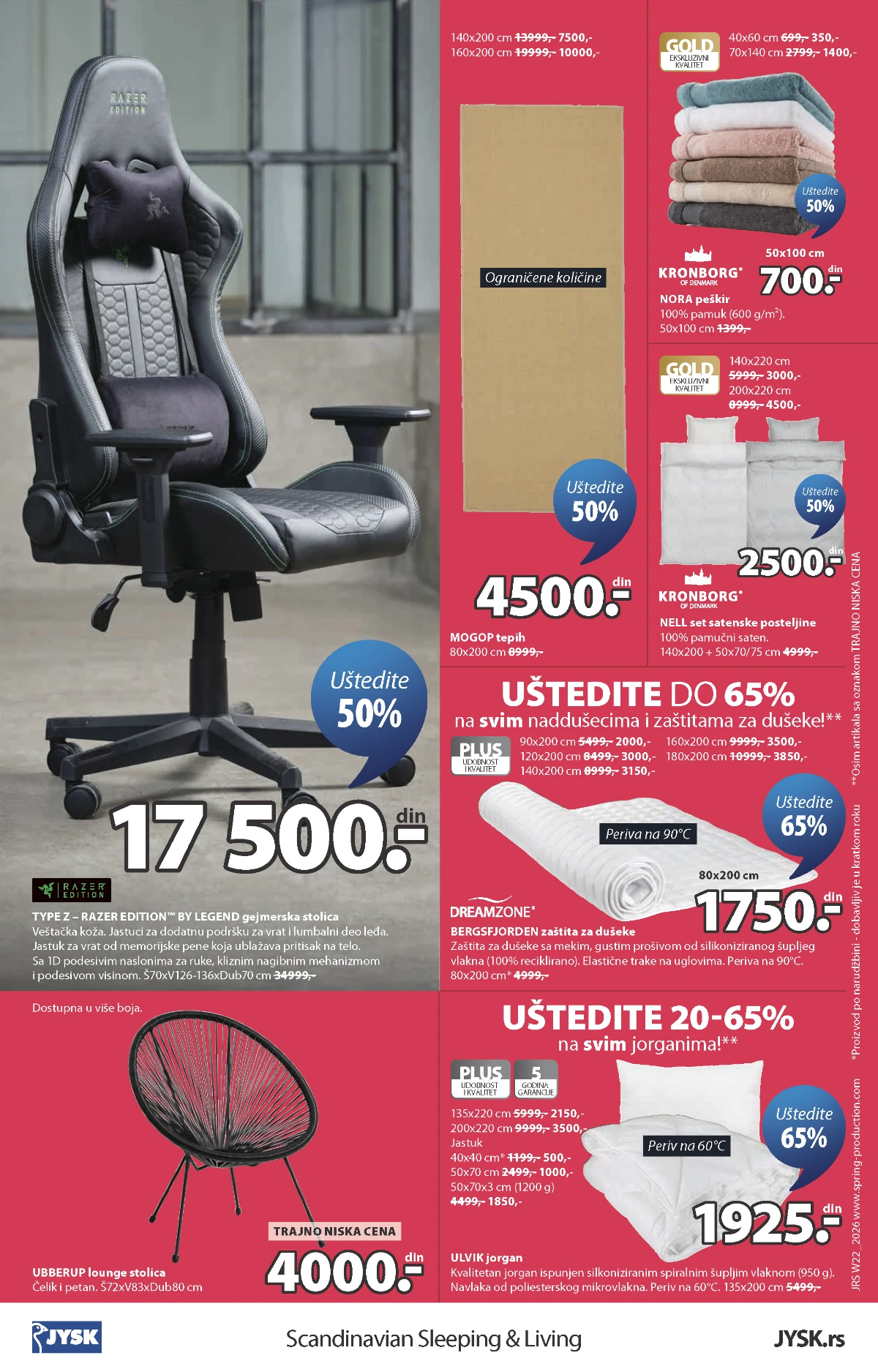 JYSK katalog akcija za dom i baštu do 07.06.2026