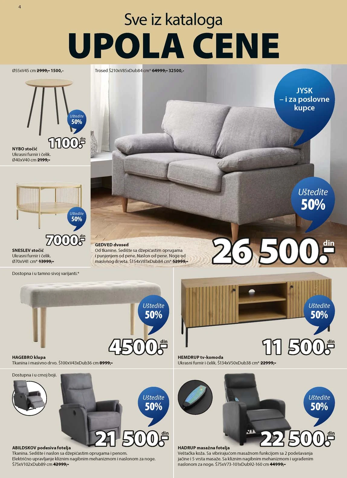 Jysk akcija sniženja Katalog