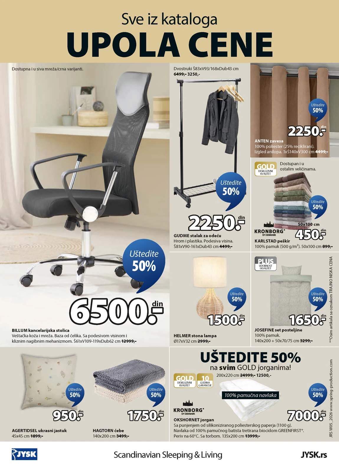 Jysk akcija sniženja Katalog