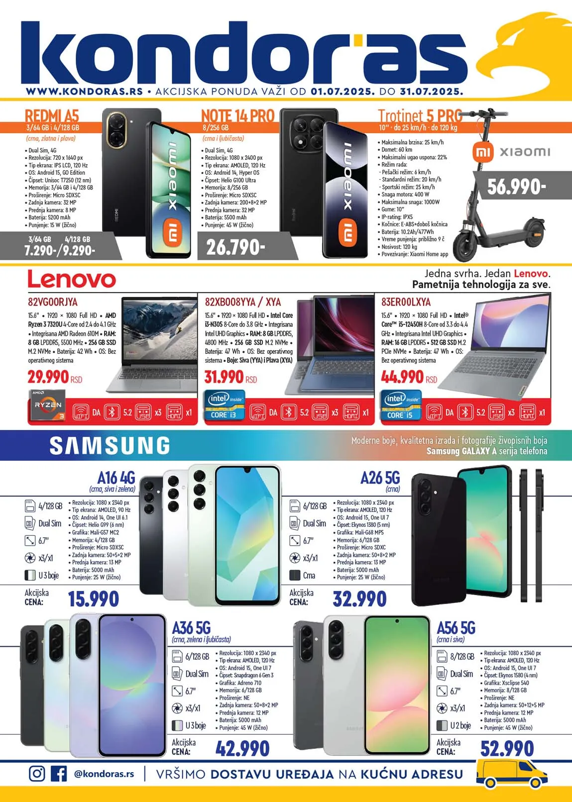 Kondor AS Katalog sniženo do 31.07.2025
