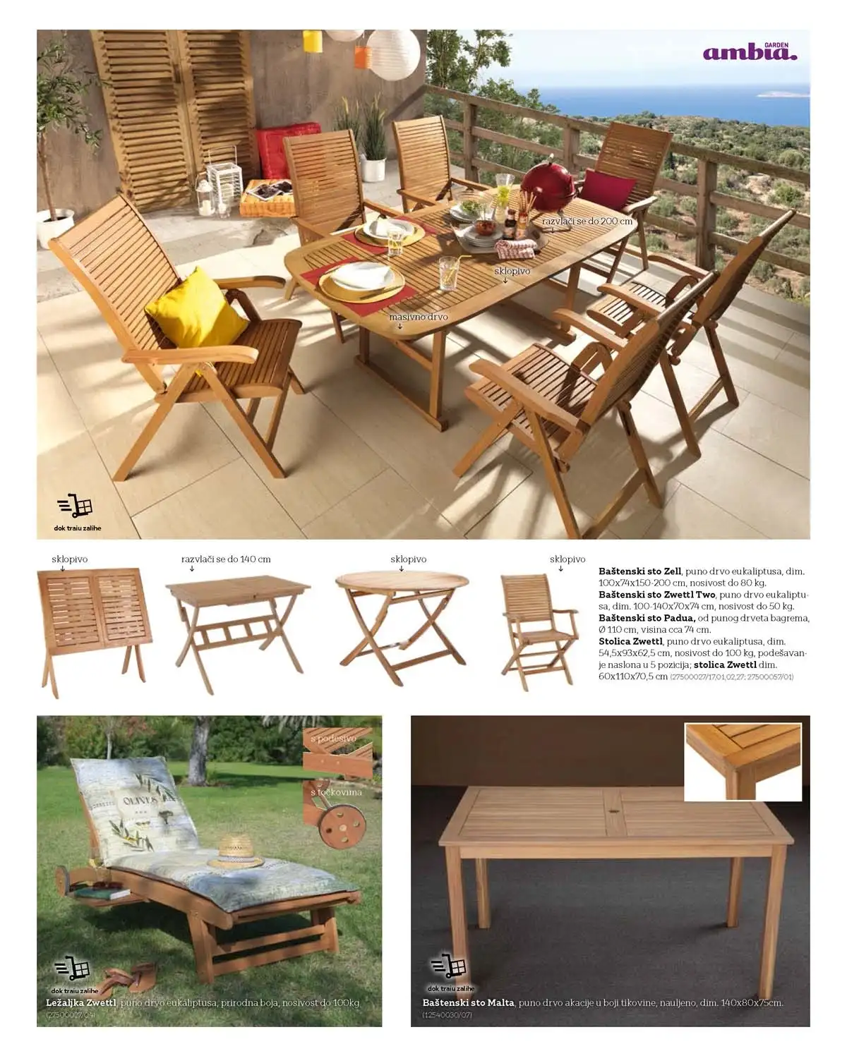 Lesnina katalog 2026 baštenski nameštaj sniženje 22% – strana 19