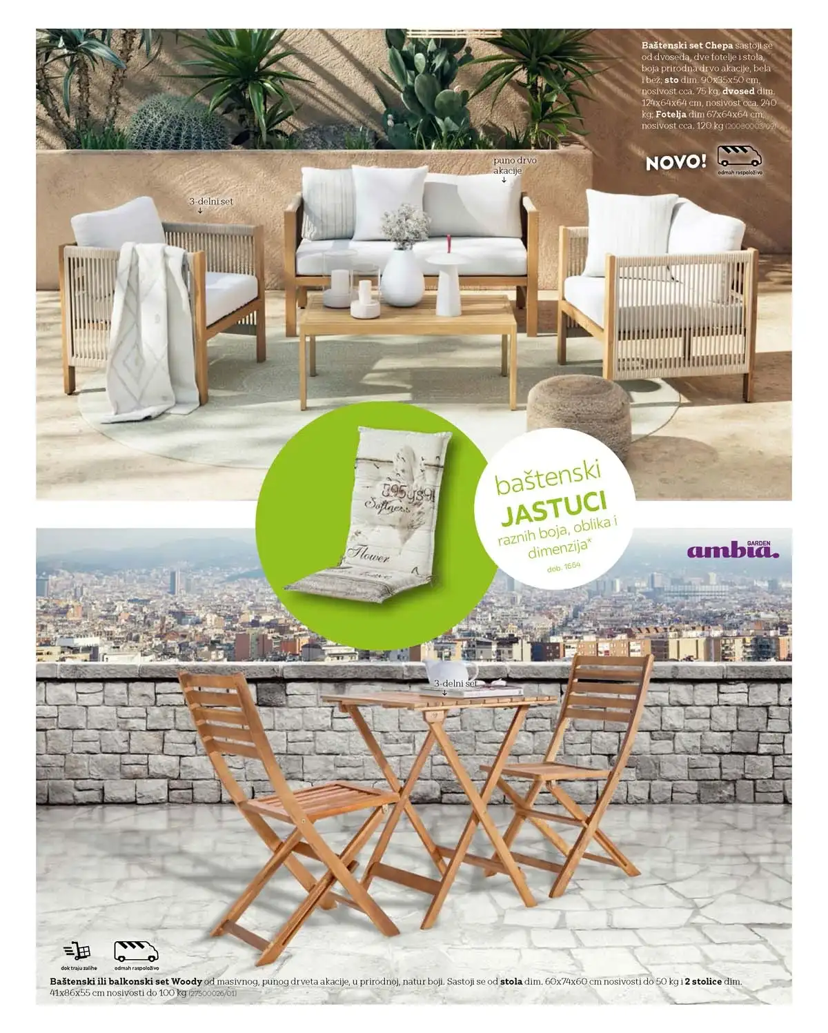 Lesnina katalog 2026 baštenski nameštaj sniženje 22% – strana 21