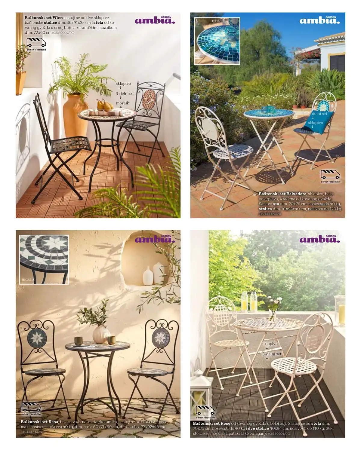 Lesnina katalog 2026 baštenski nameštaj sniženje 22% – strana 23