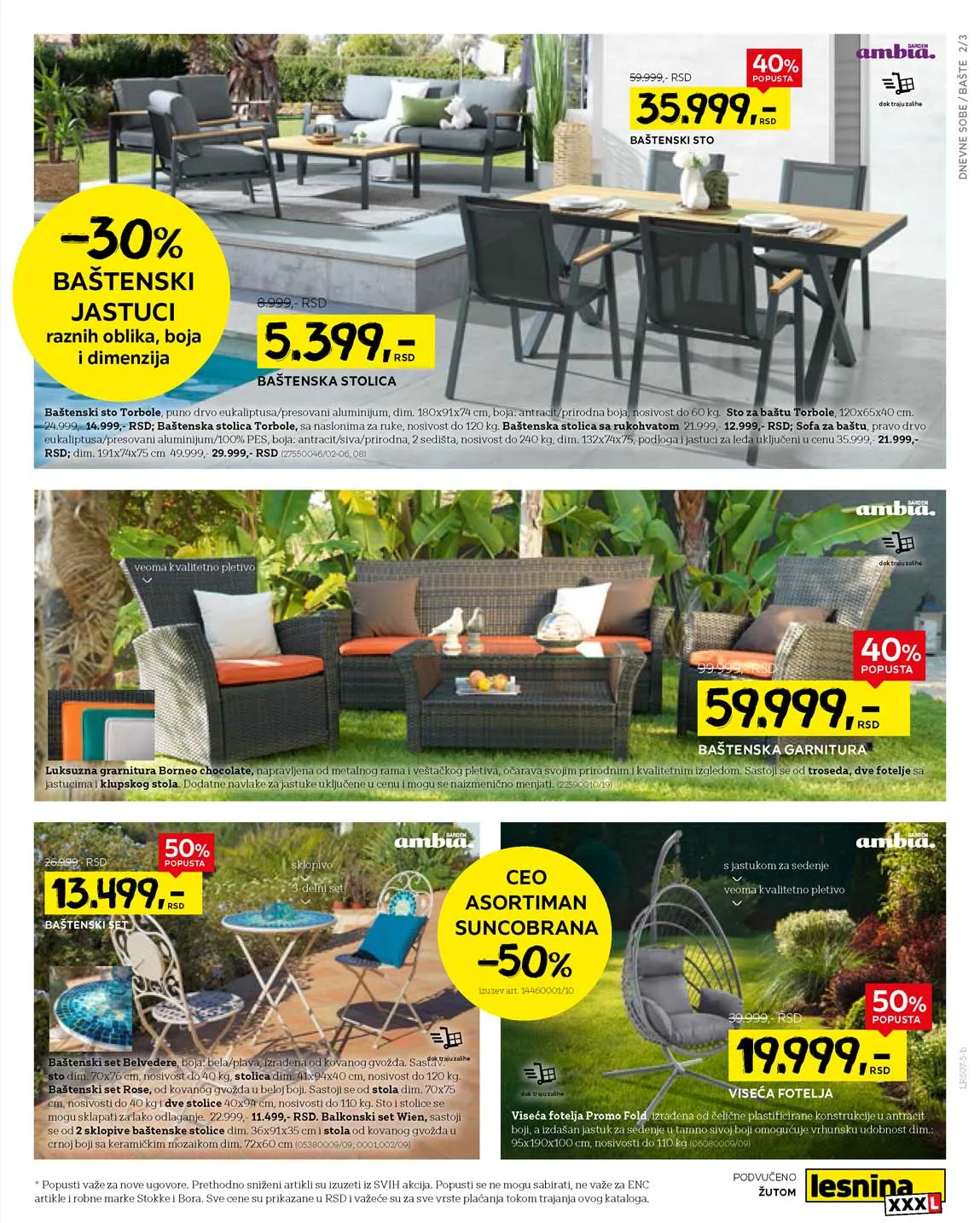 Lesnina snizenja katalog