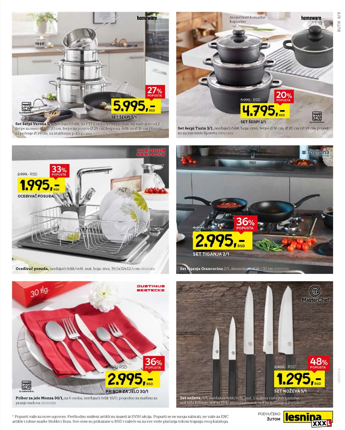 Lesnina snizenja katalog