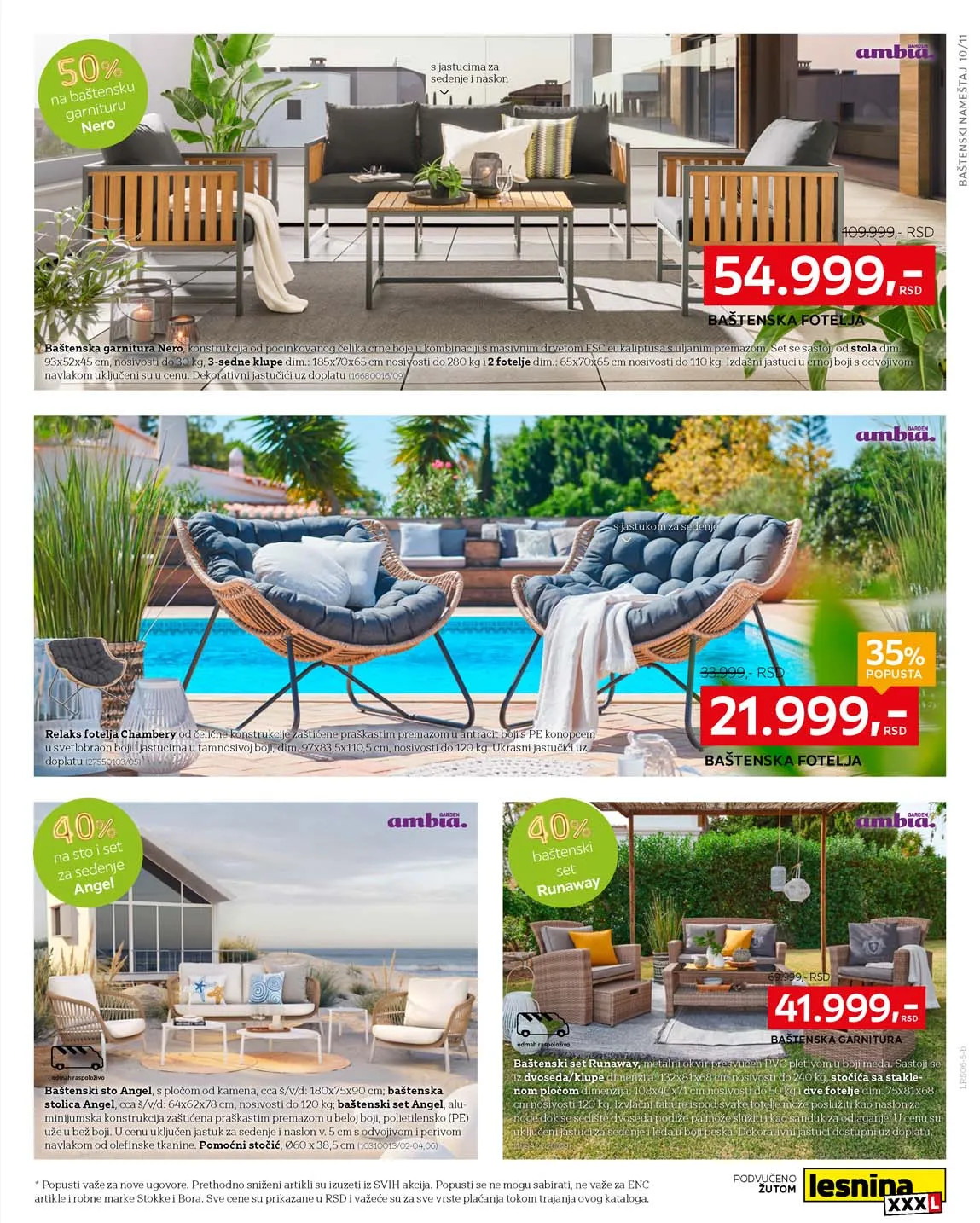 Lesnina snizenja katalog