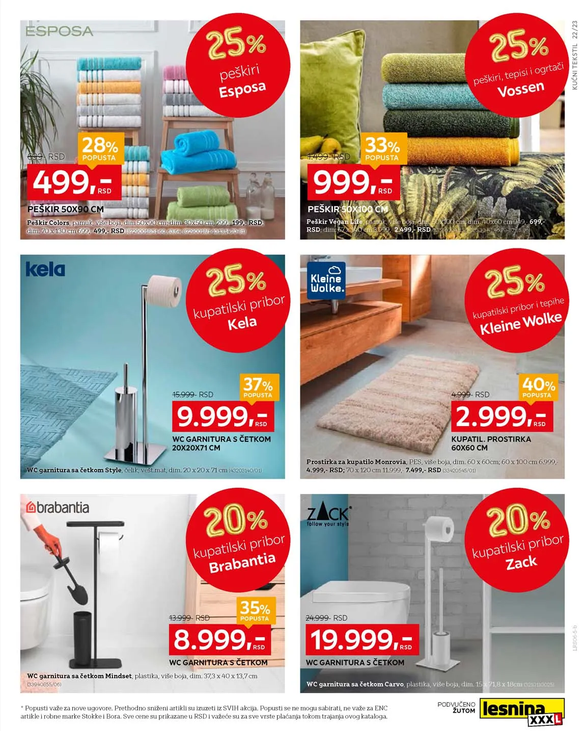 Lesnina snizenja katalog