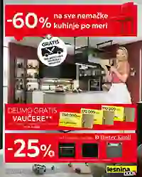 Lesnina akcija katalog nemačke kuhinje sniženje do 60% mart 2026