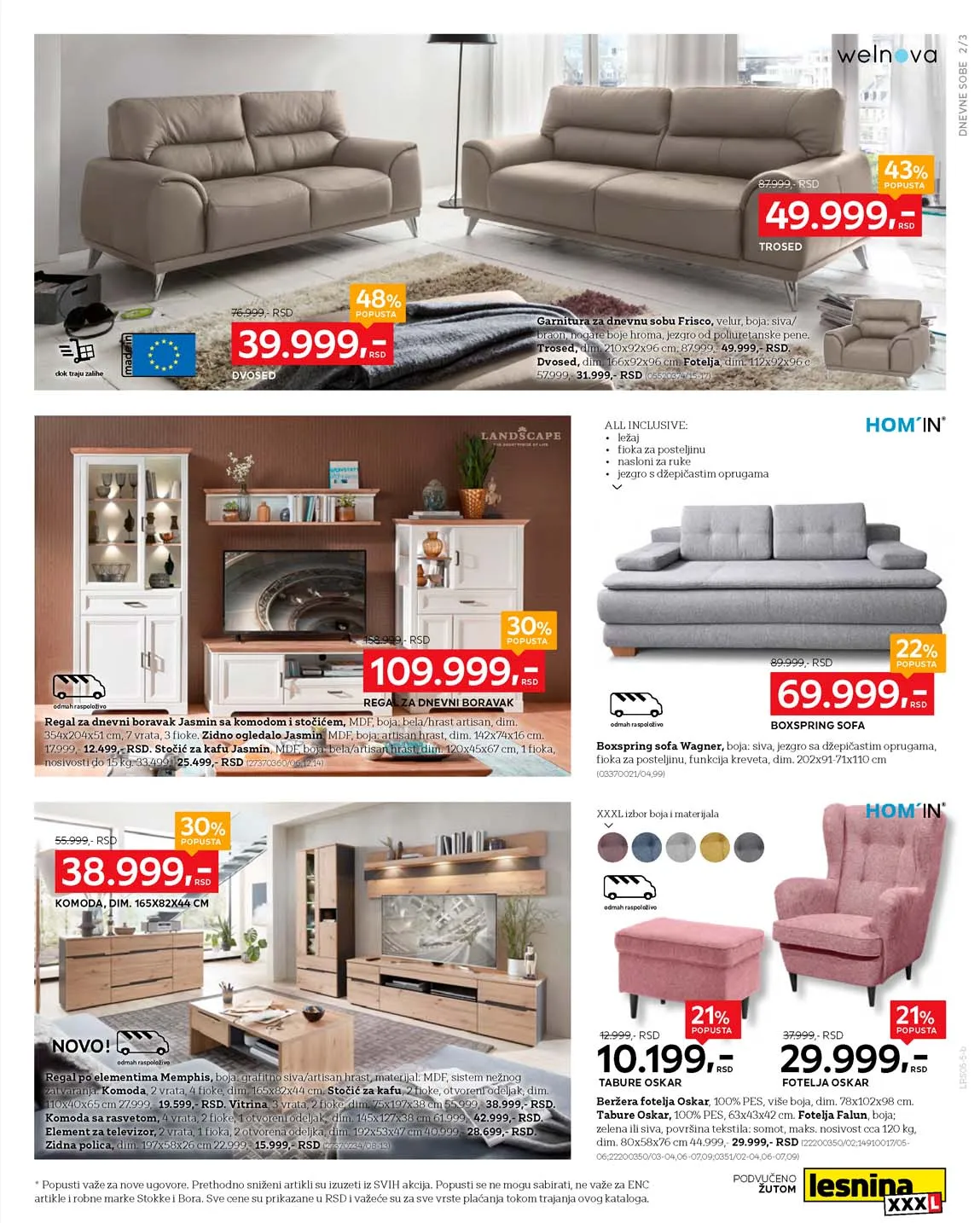 Lesnina snizenja katalog