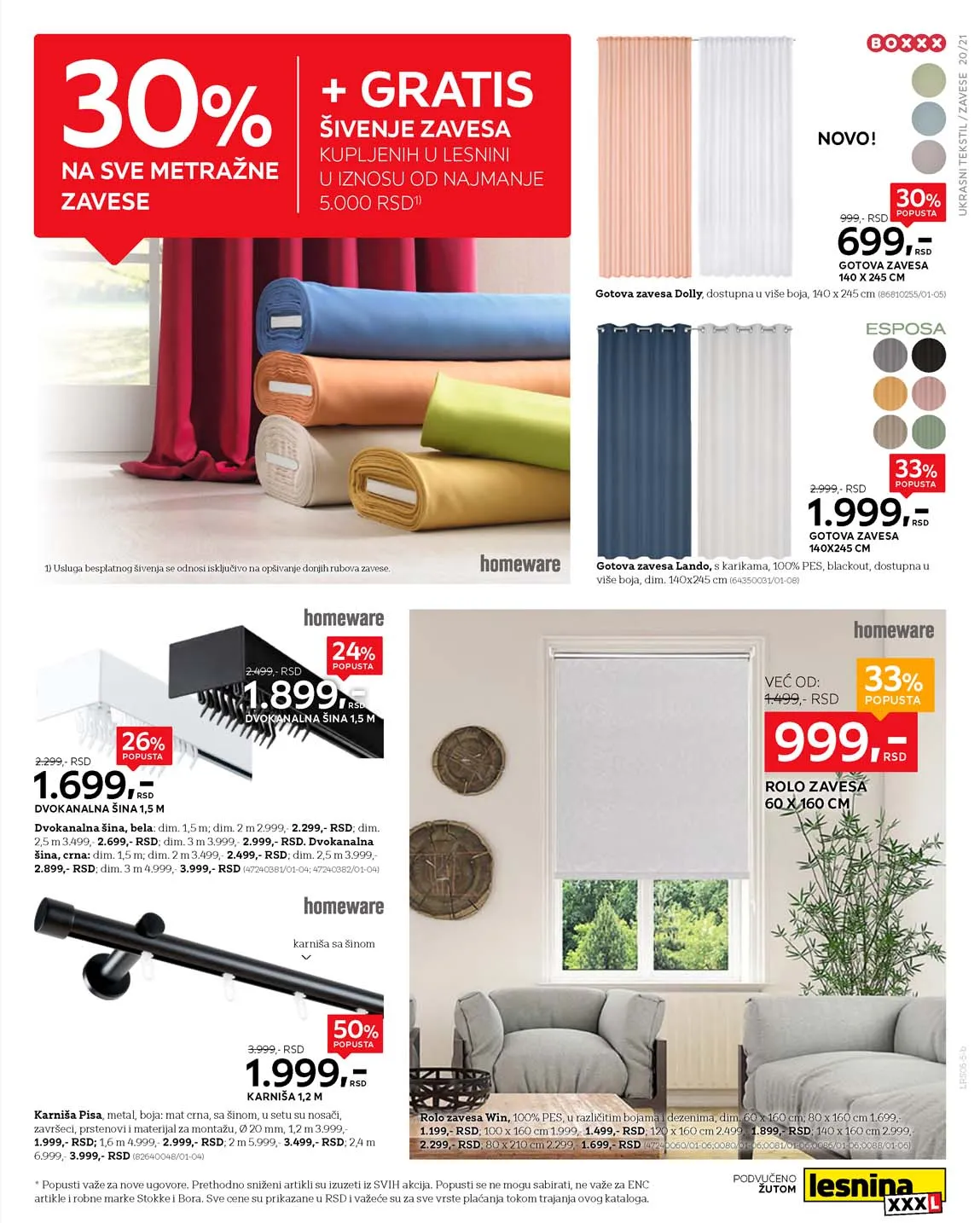 Lesnina snizenja katalog