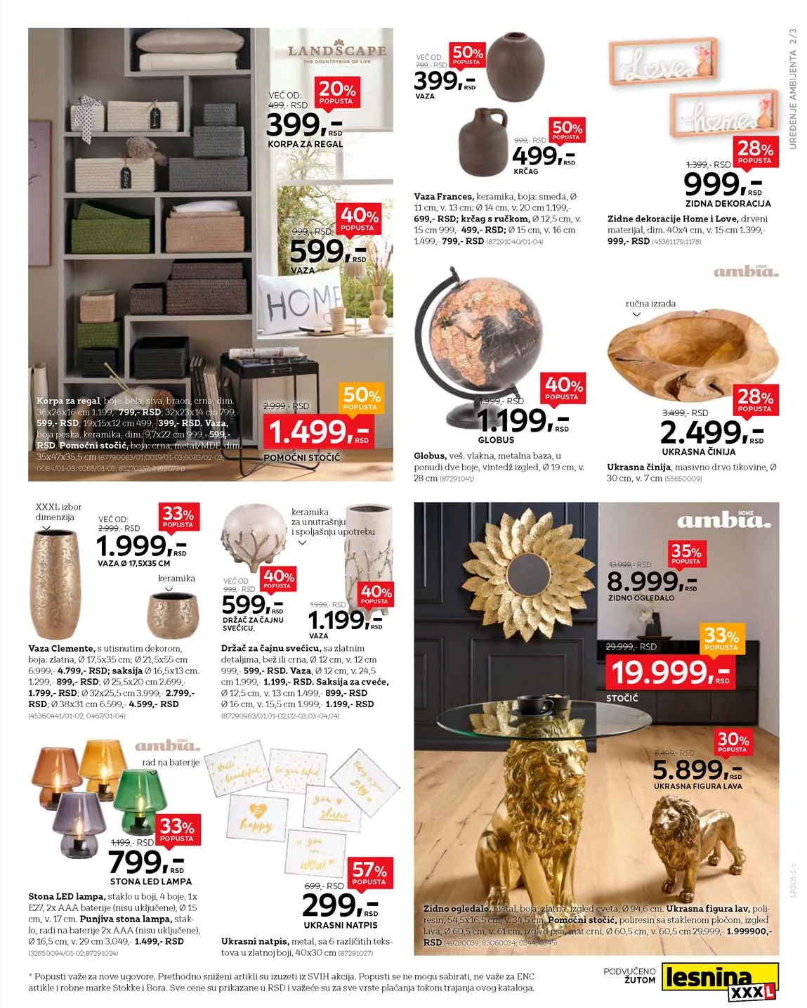 Lesnina snizenja katalog