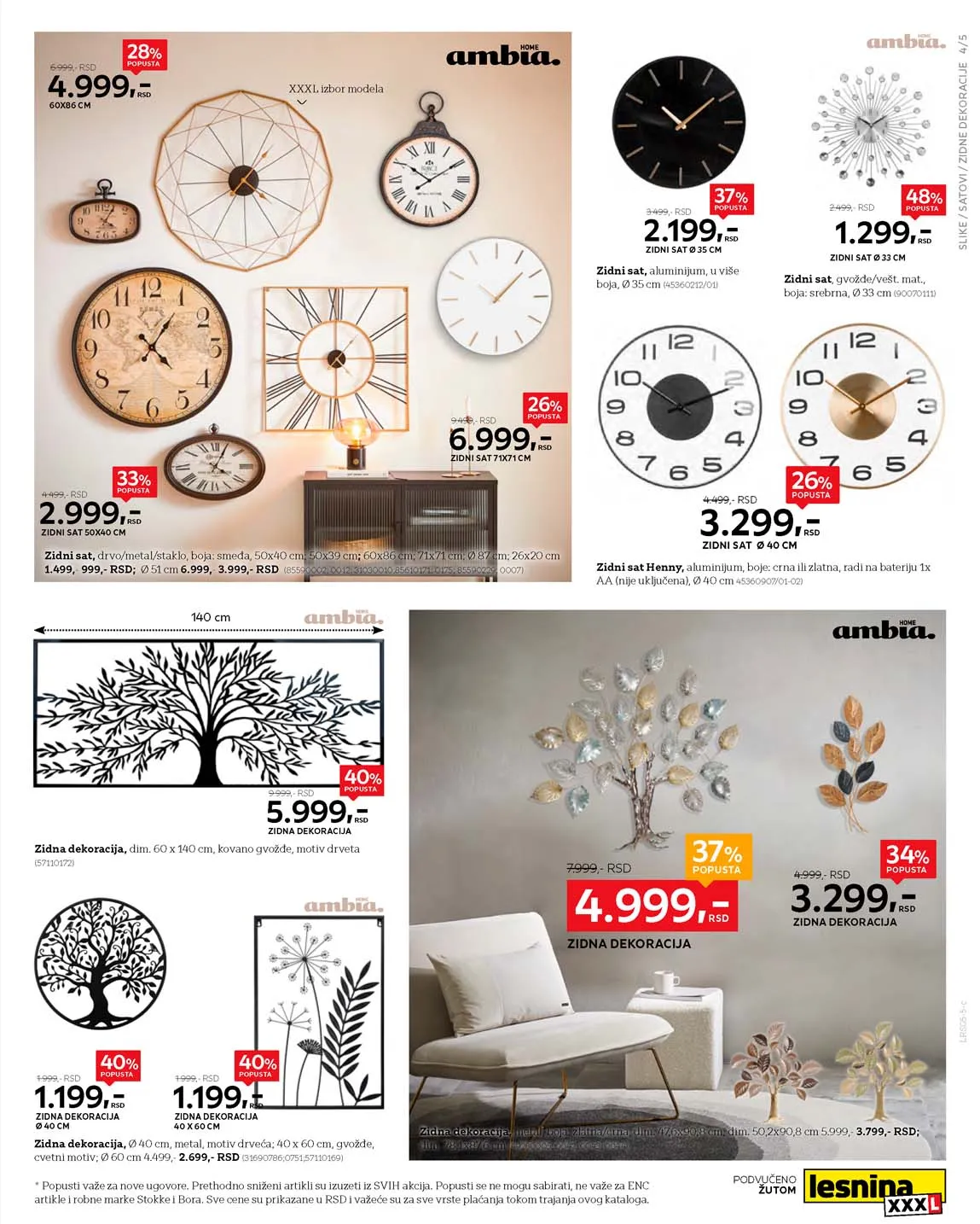 Lesnina snizenja katalog