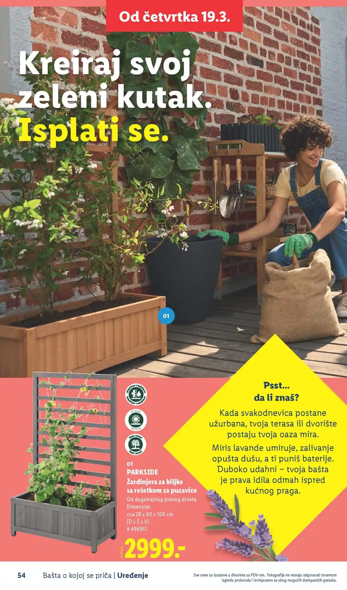 Lidl akcija sniženja Bašta o kojoj se priča