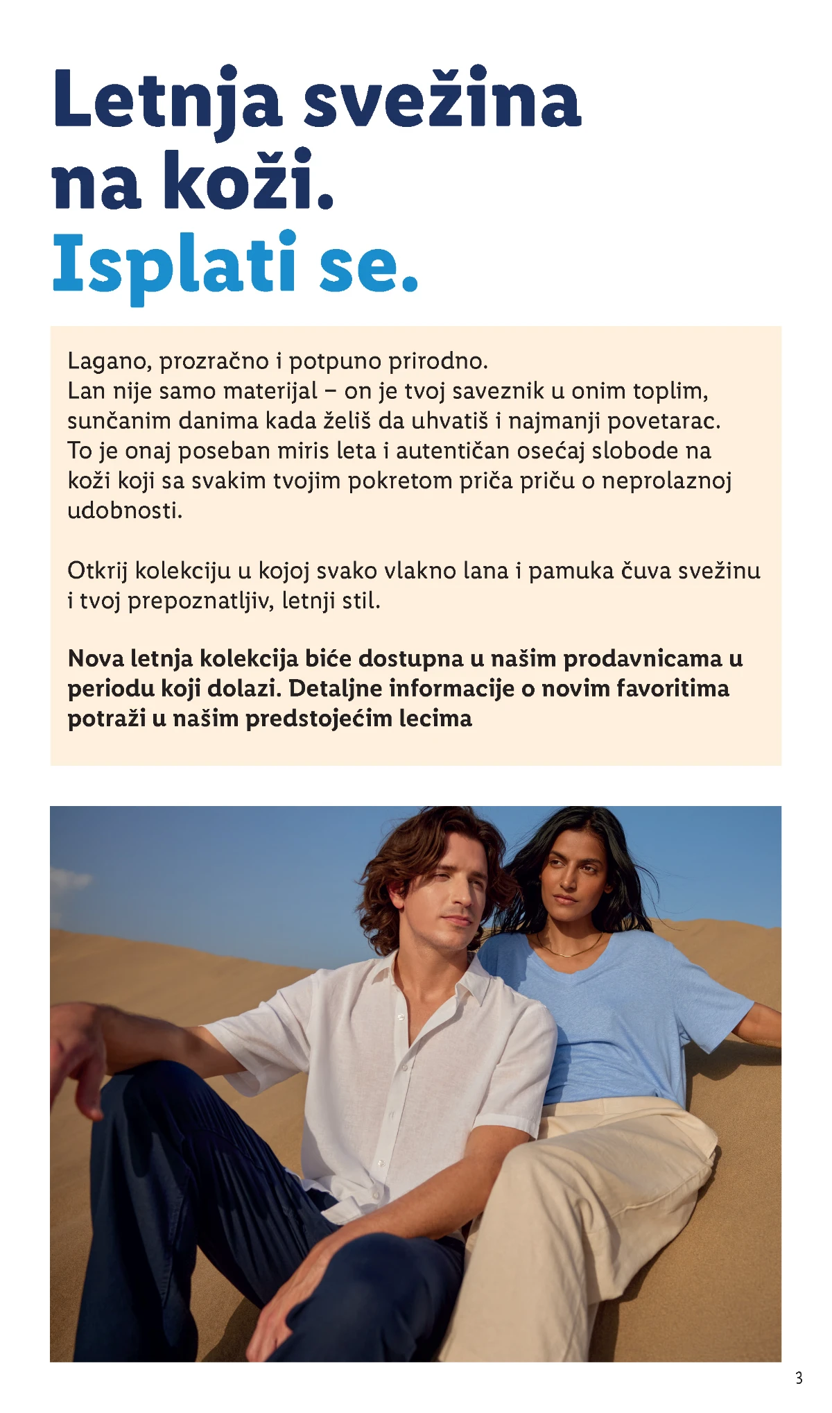 Lidl ESMARA lanene pantalone i letnja moda Srbija